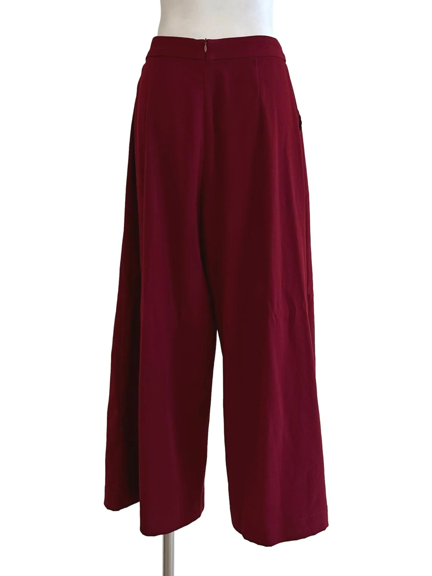 Scarlet Red Plain Palazzo TCL - Image 2