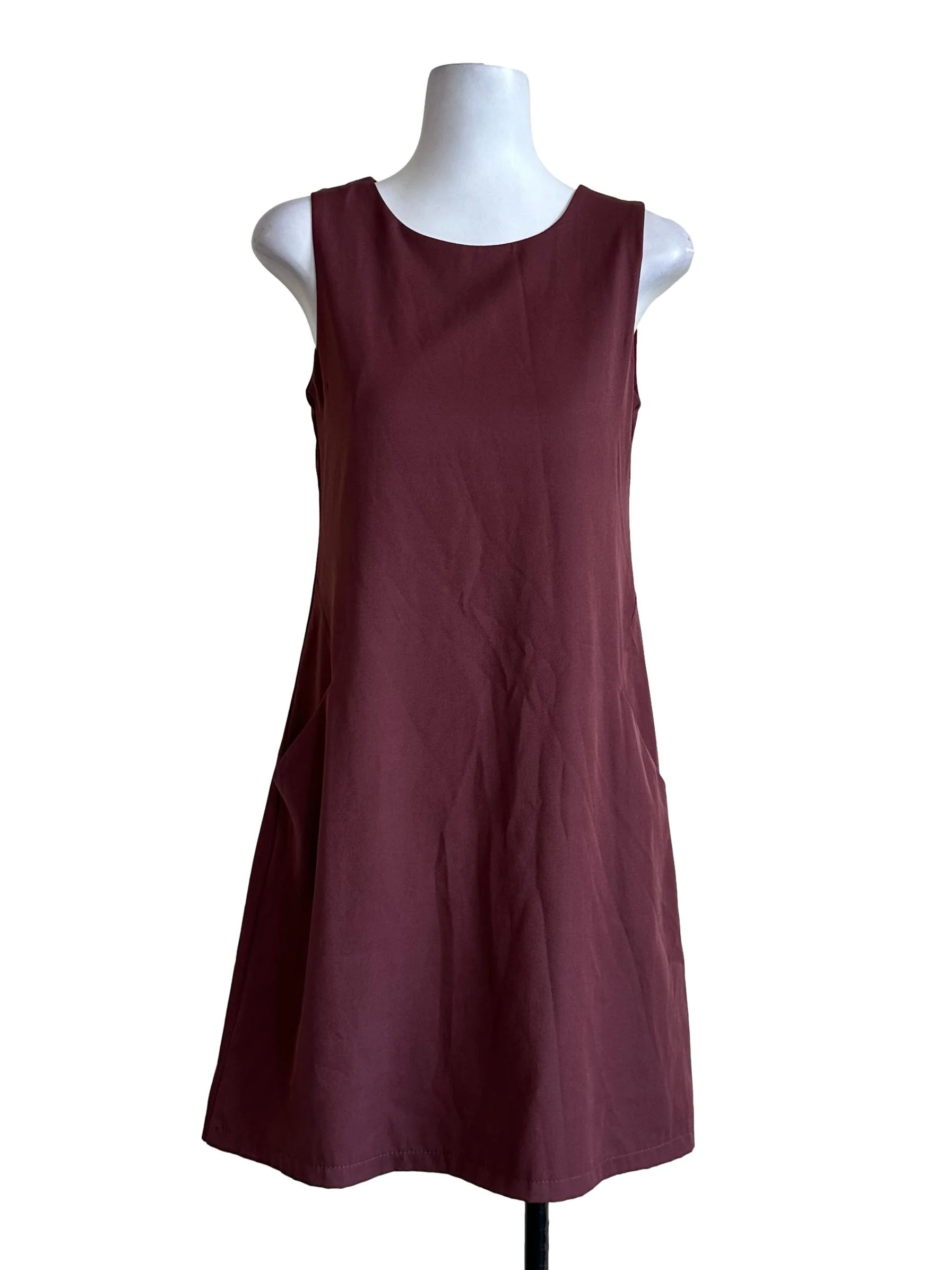 Scarlet Red Plain Shift Dress