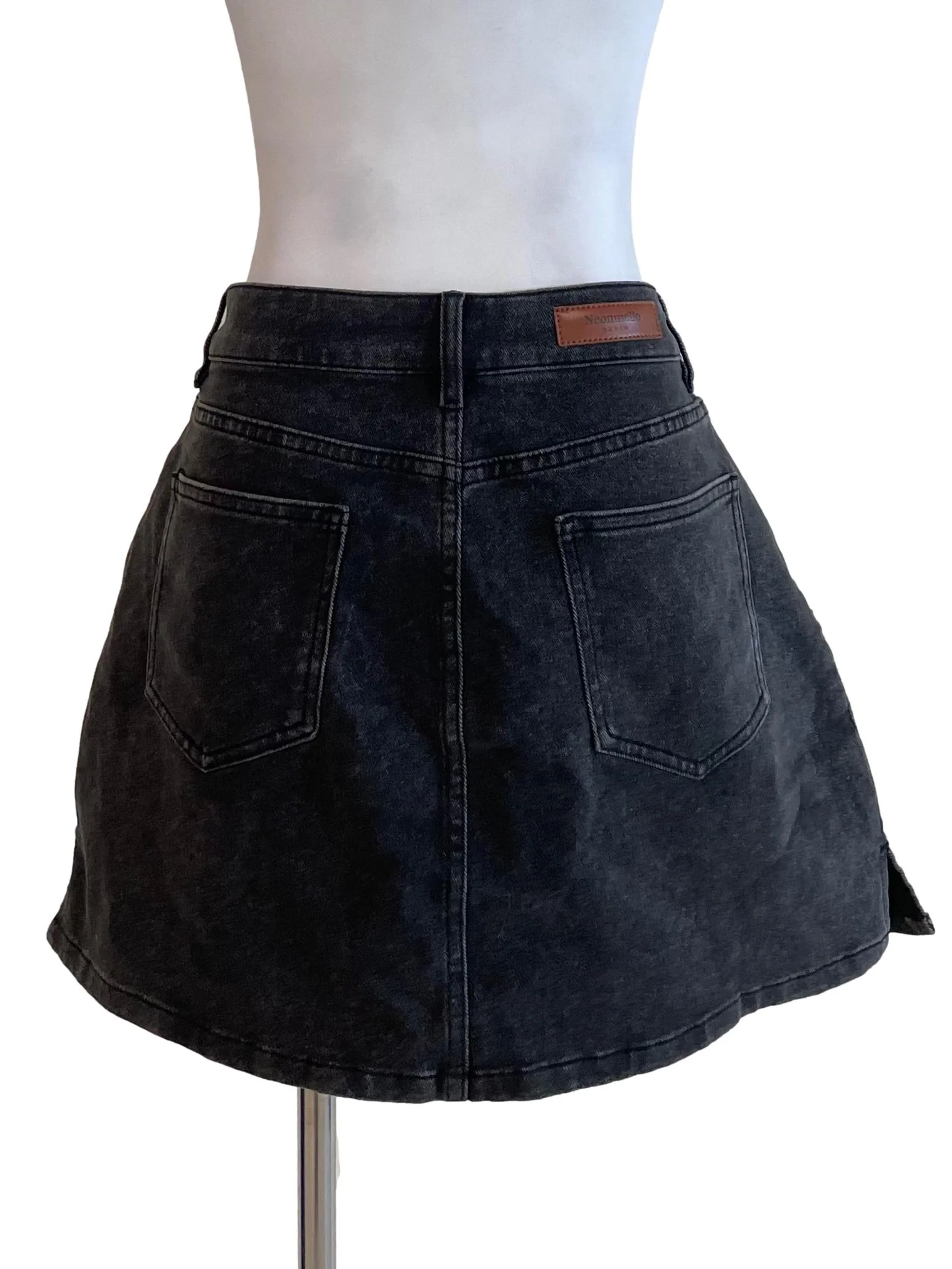 Shadow Fit Jean Skirt - Image 2
