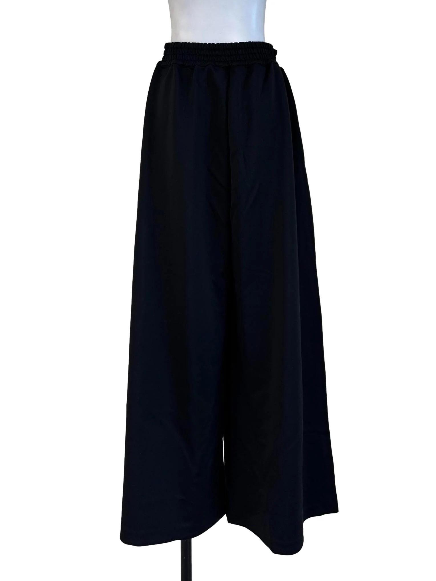 Shiny Black Wide Pants - Image 2