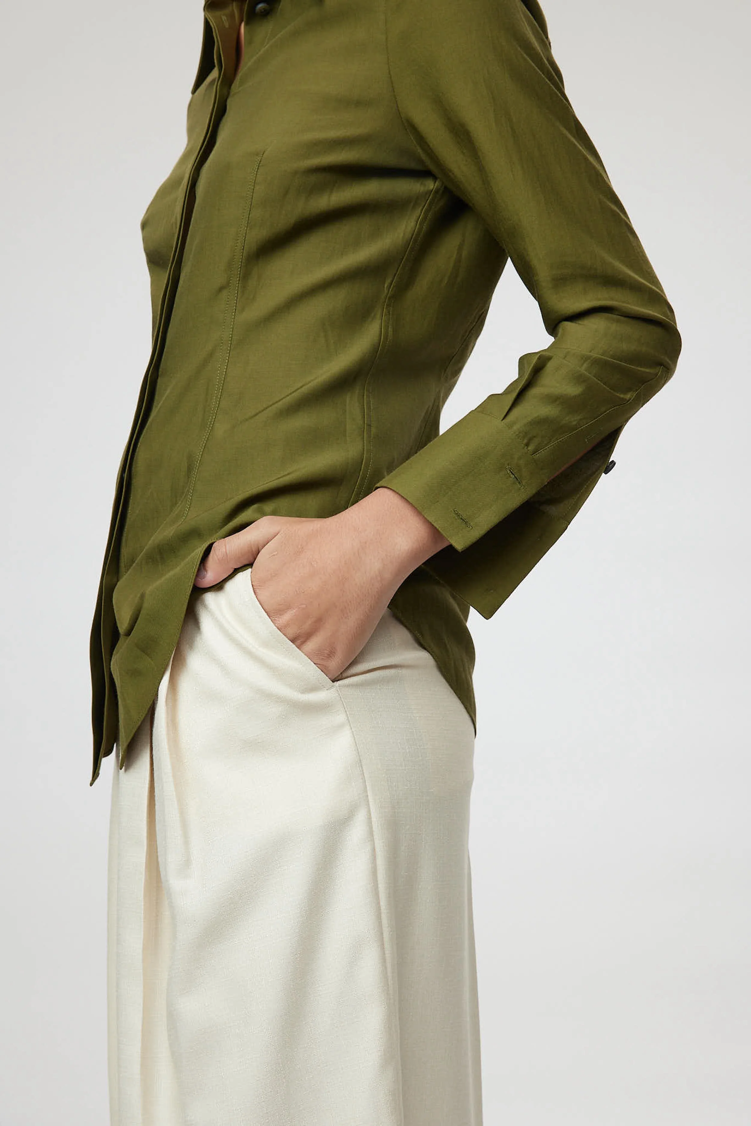 Siena Trouser - Wide-Leg High-Waisted Trousers In Off White CSN - Image 3