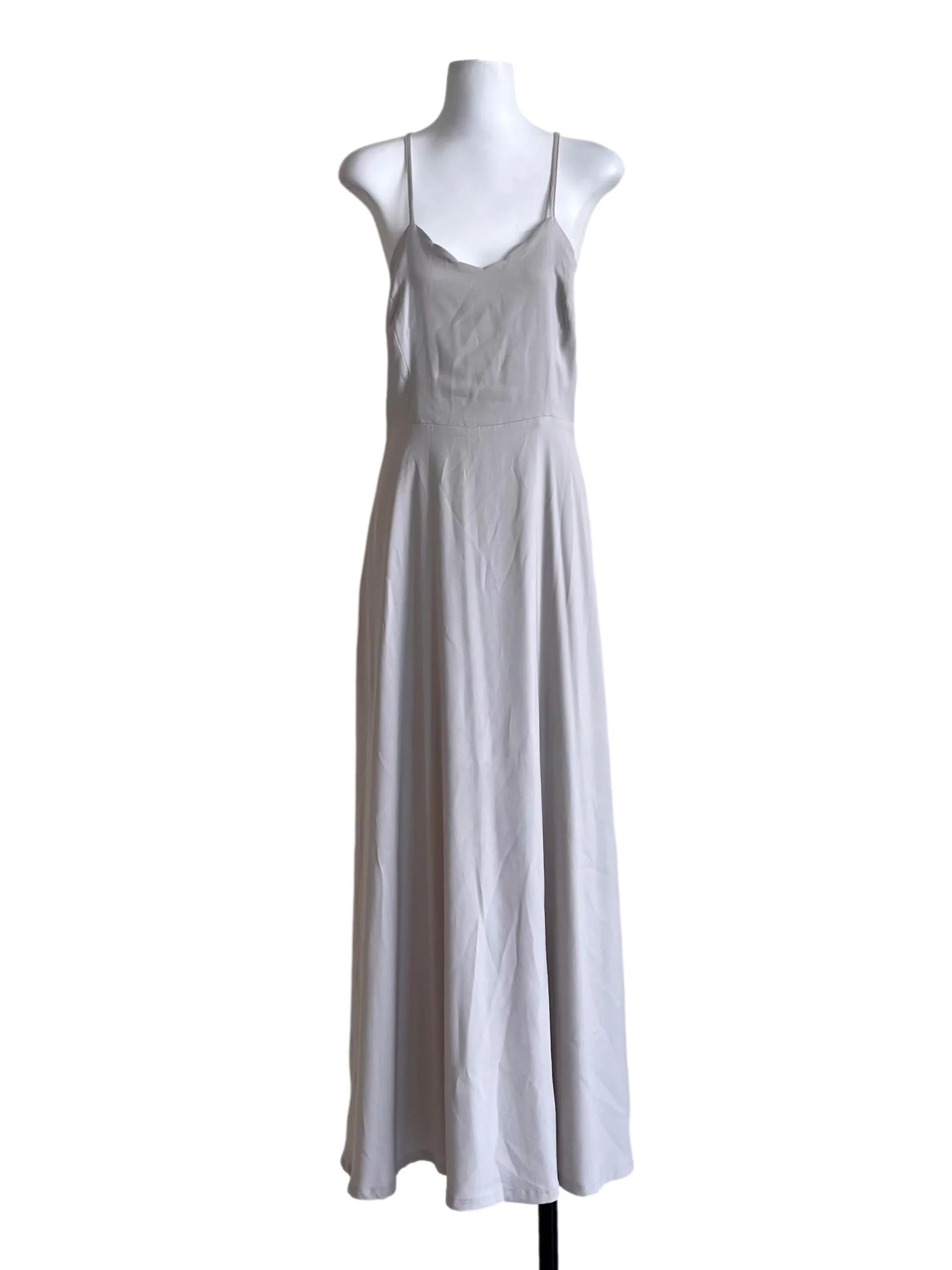 Silver Grey Cross Back Strap Dress