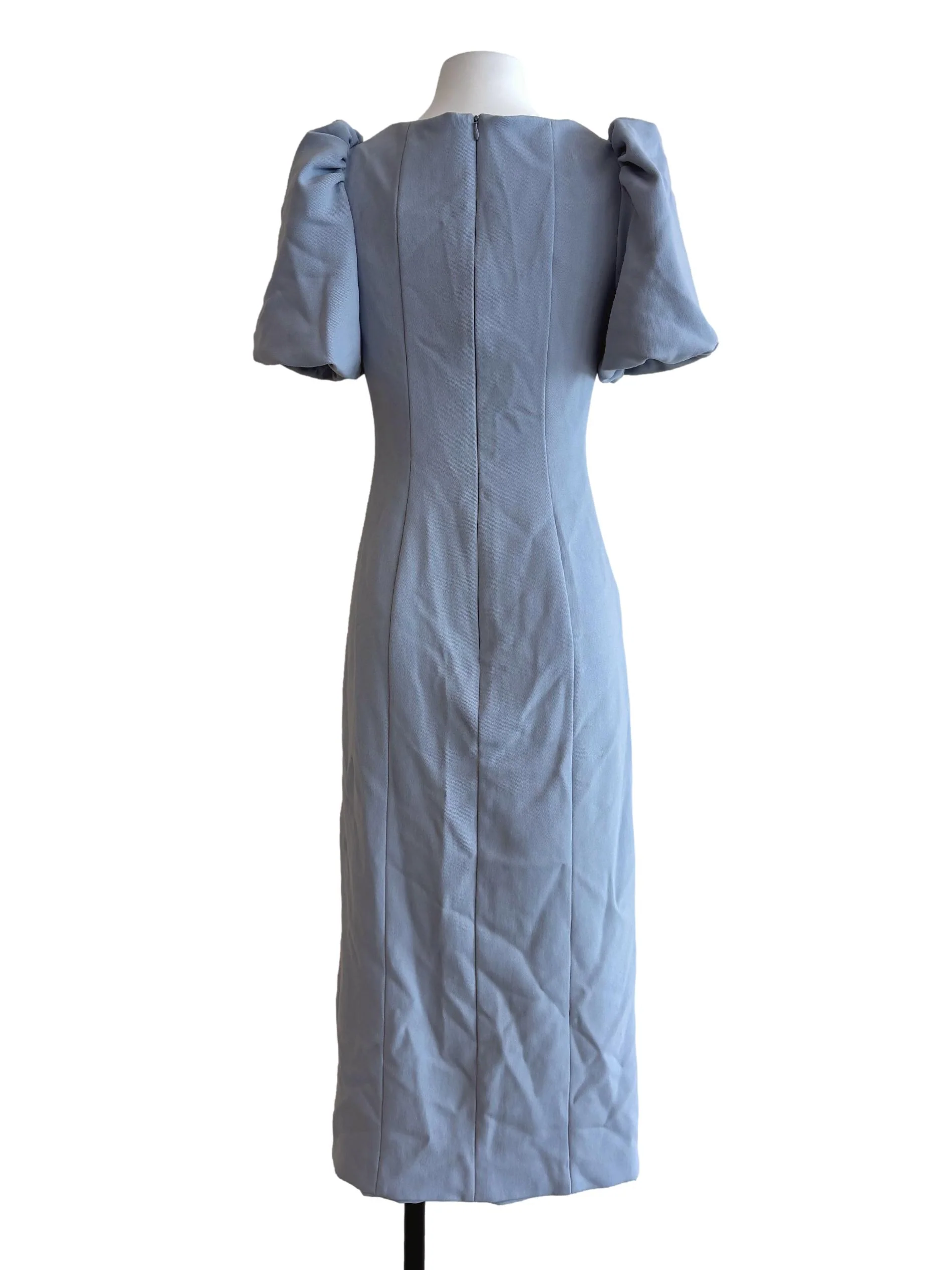Sky Blue Puff Sleeve Princess Dress - Image 2