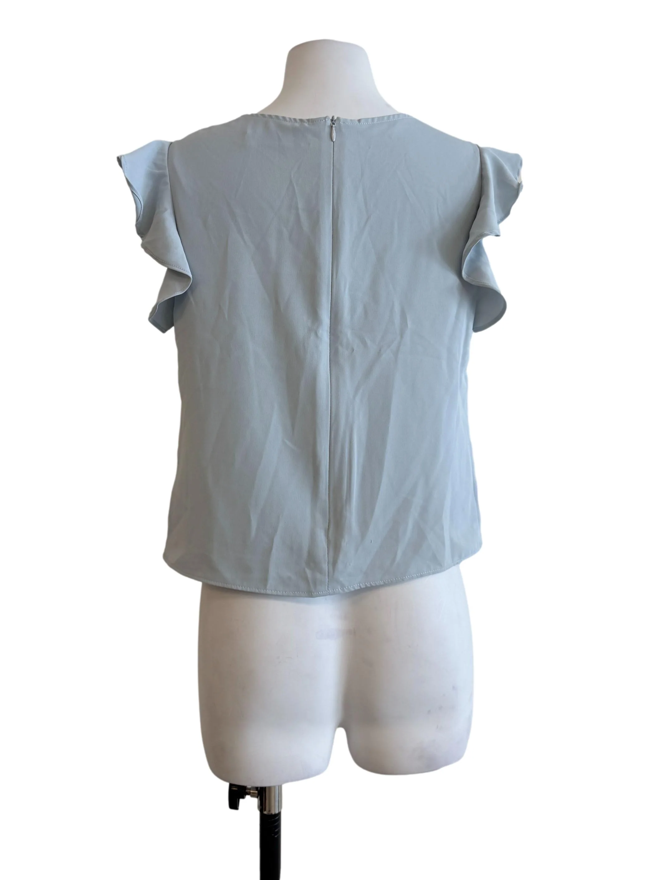 Sky Blue Sleeveless Blouse - Image 2