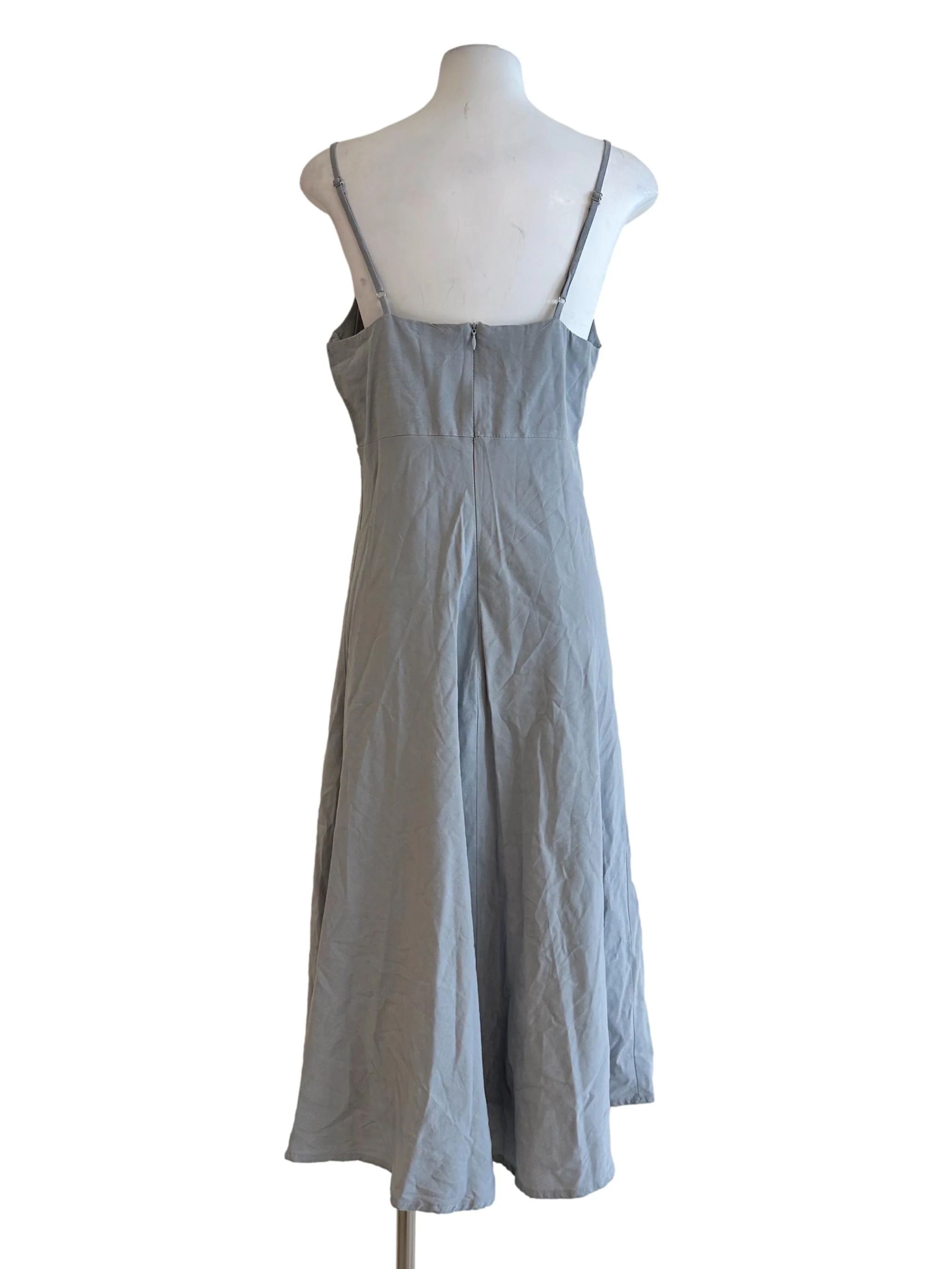 Sky Blue Sleeveless Midi Dress TEM - Image 2