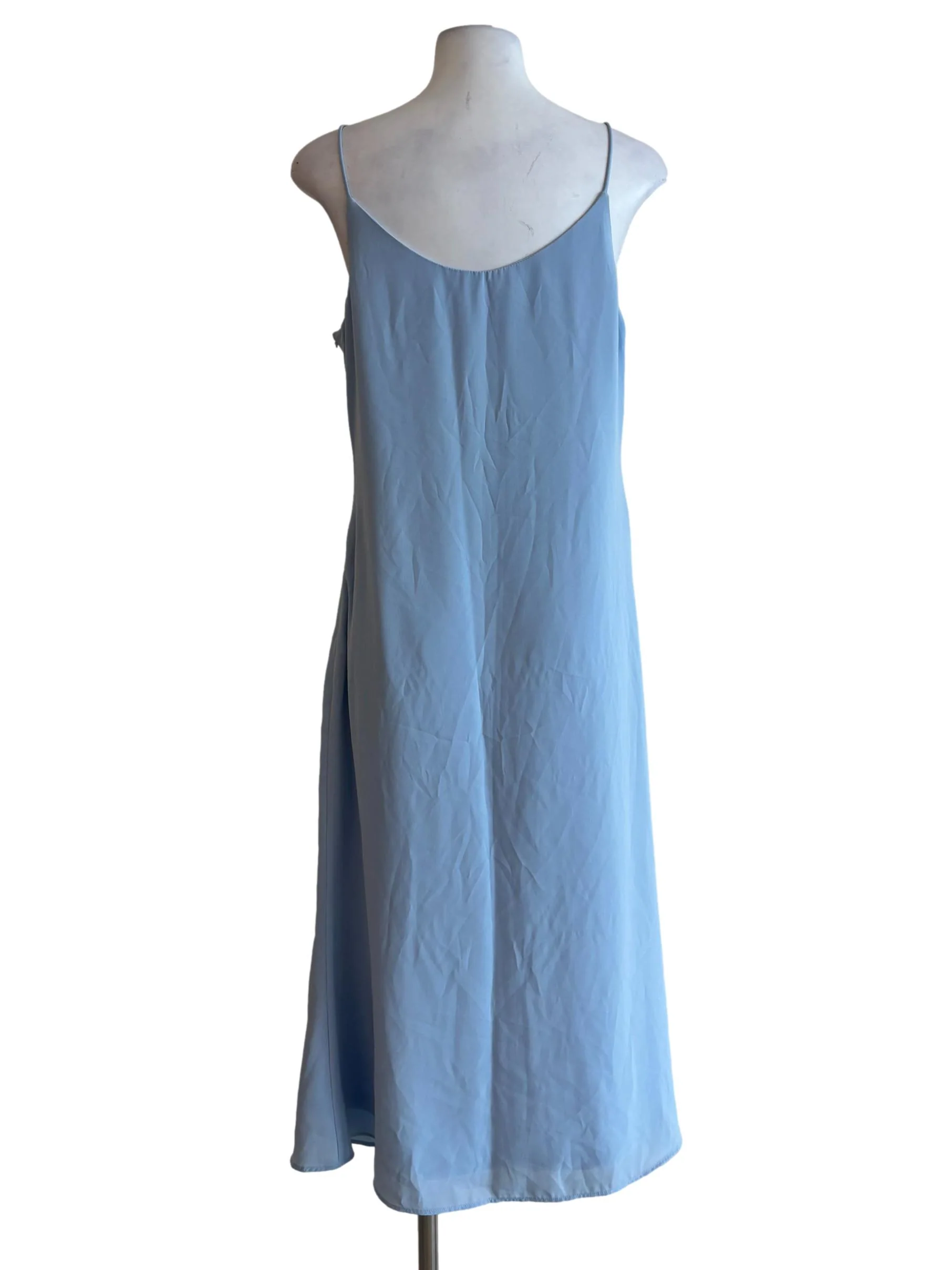 Sky Blue Spaghetti Strap Dress - Image 2