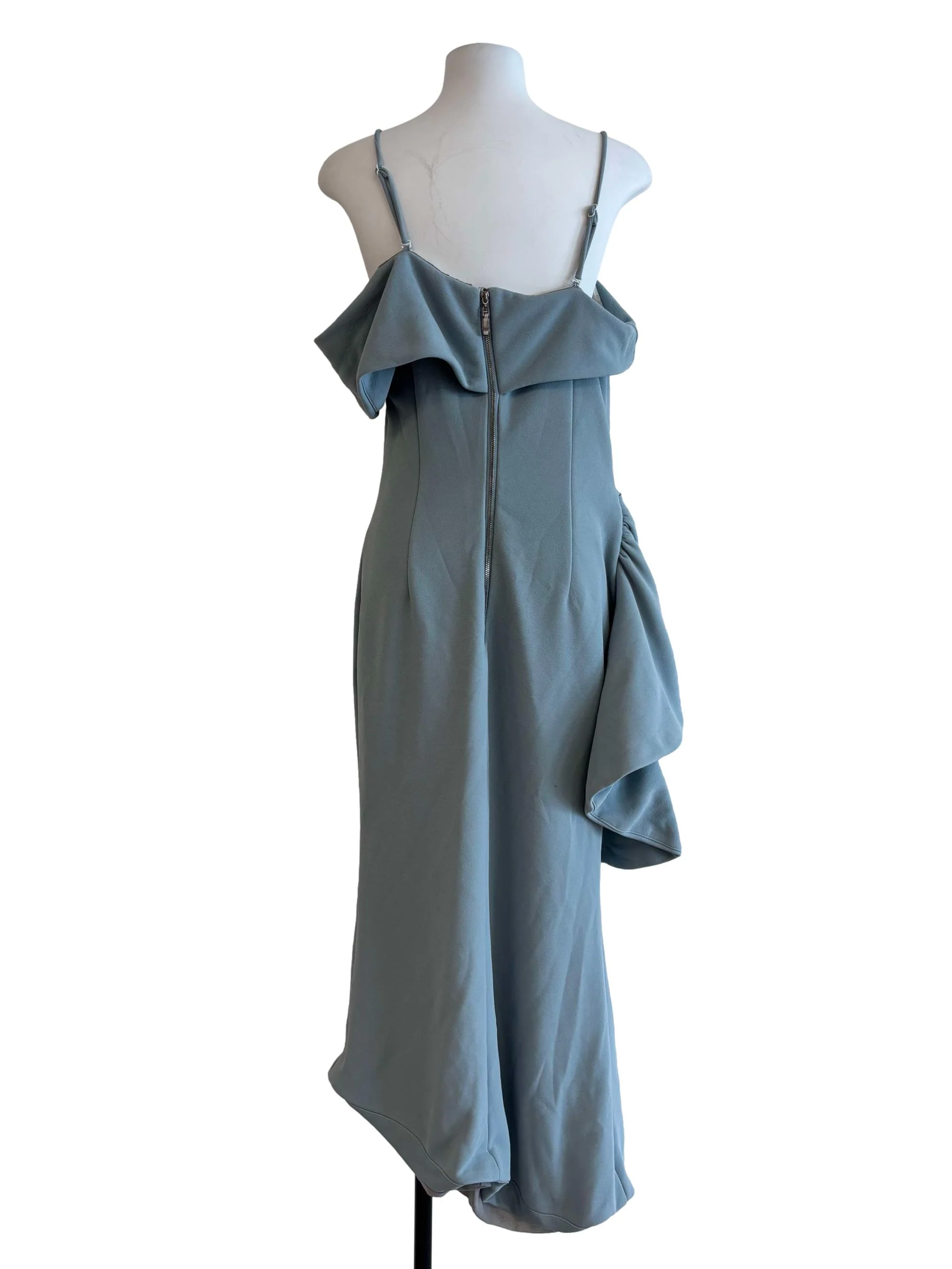 Sky Blue Spaghetti Strap Dress - Image 2
