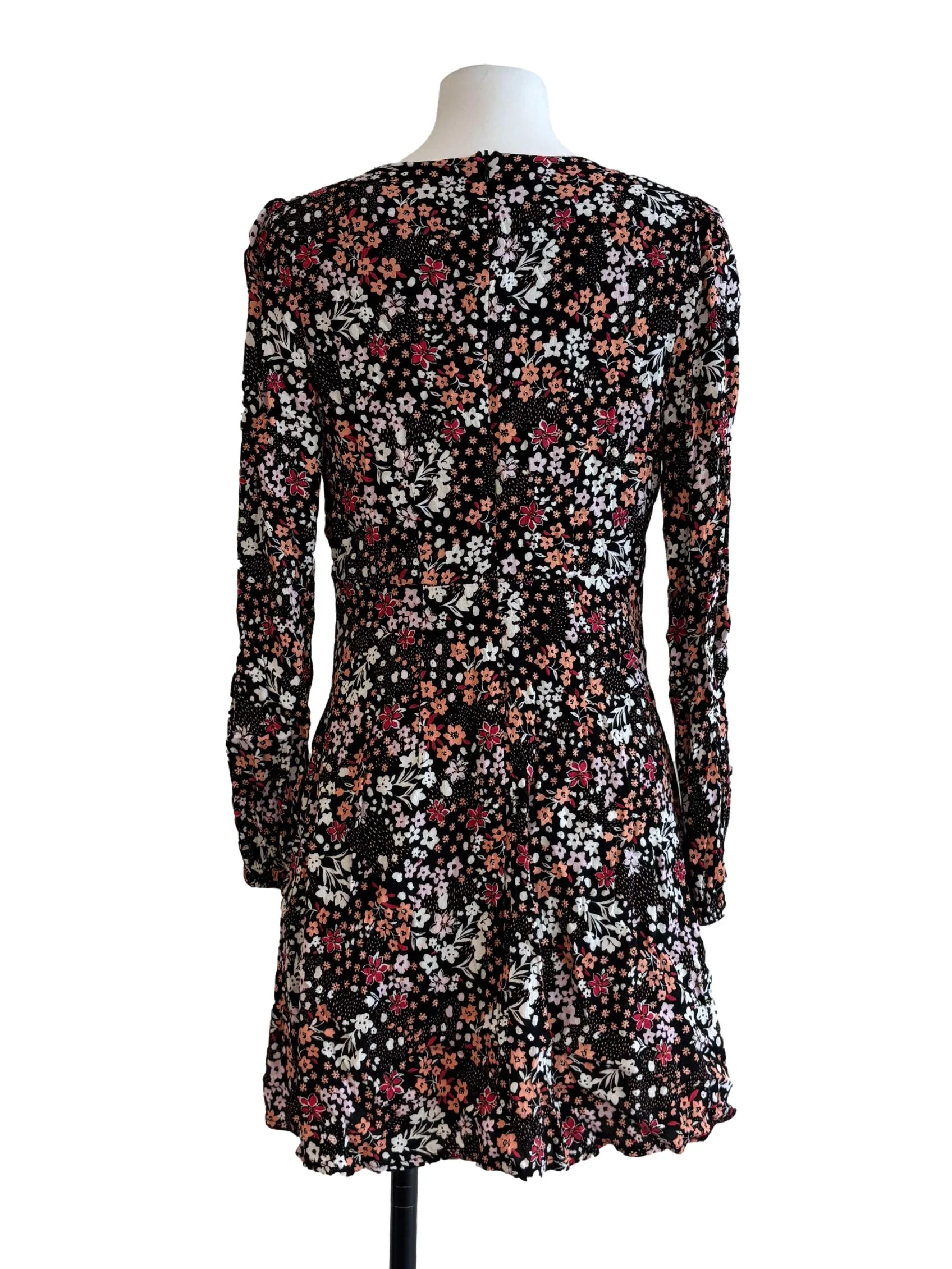 Slate Black Plunge Neck Floral Sundress - Image 2