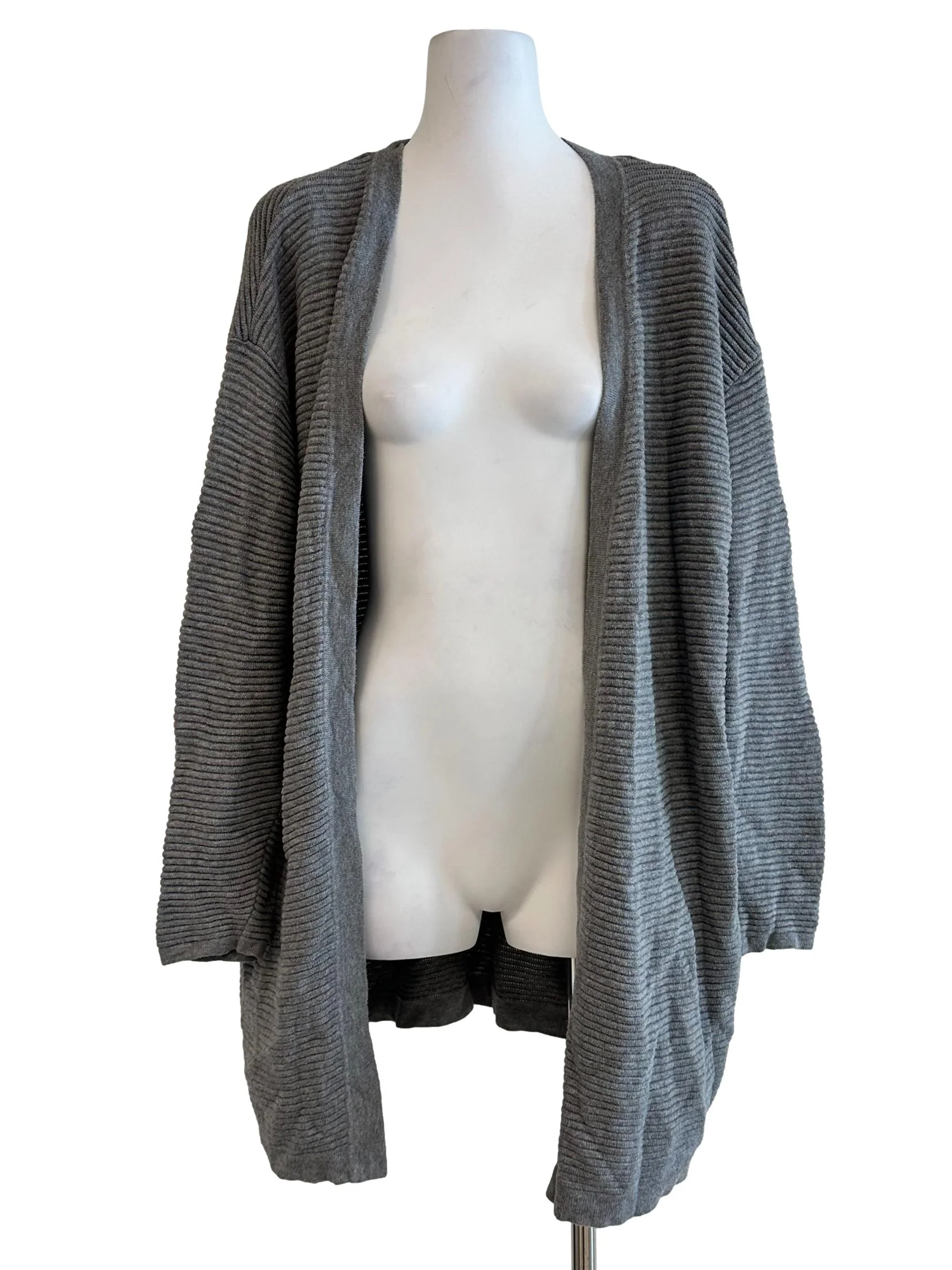 Smoke Grey Knit Cardigan