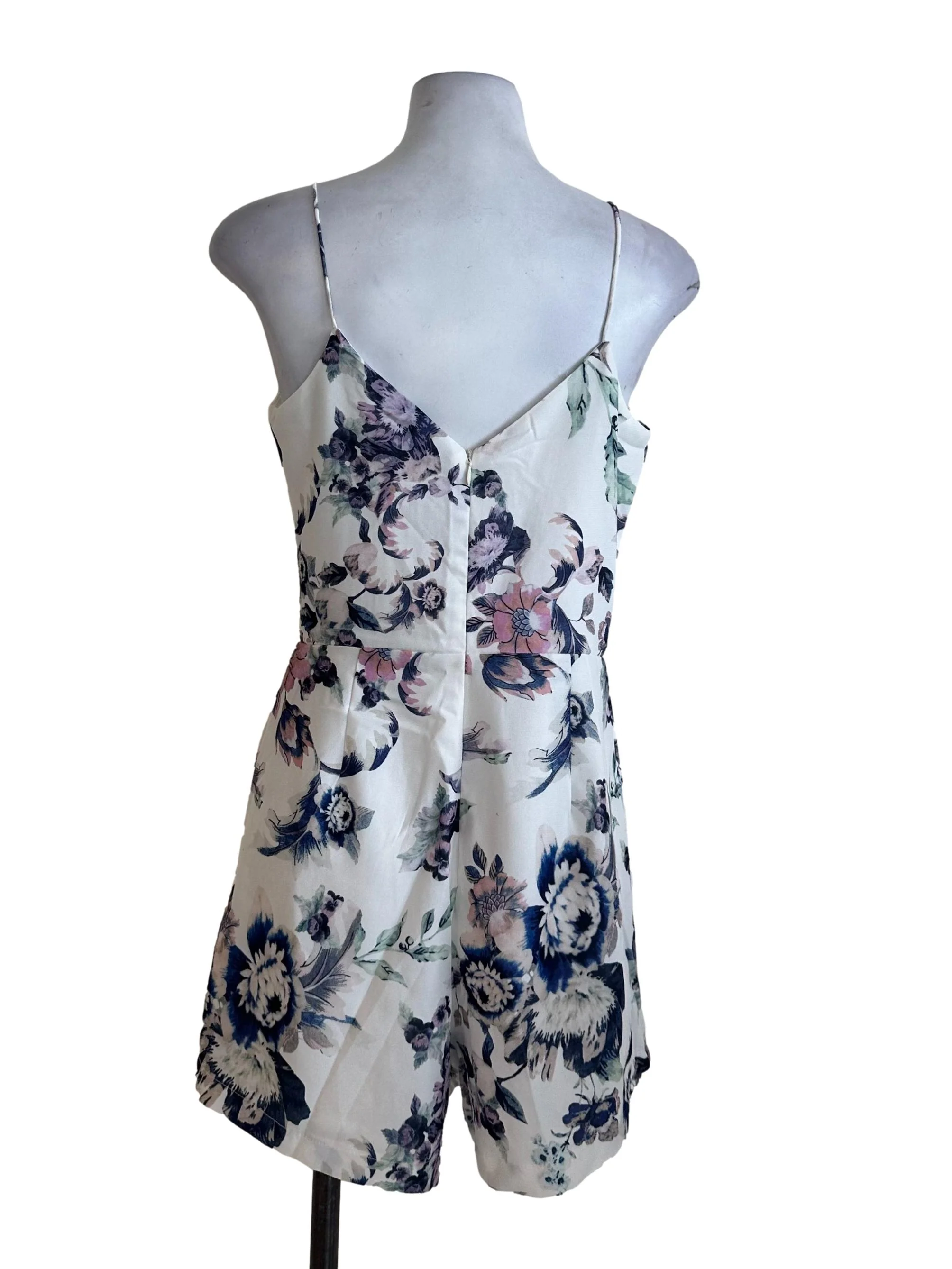 Snow White Floral V Neck Rompers - Image 2