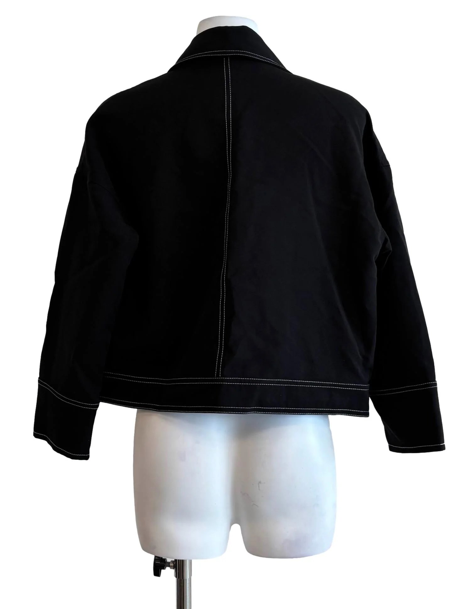 Soft Black Styled Jacket - Image 2