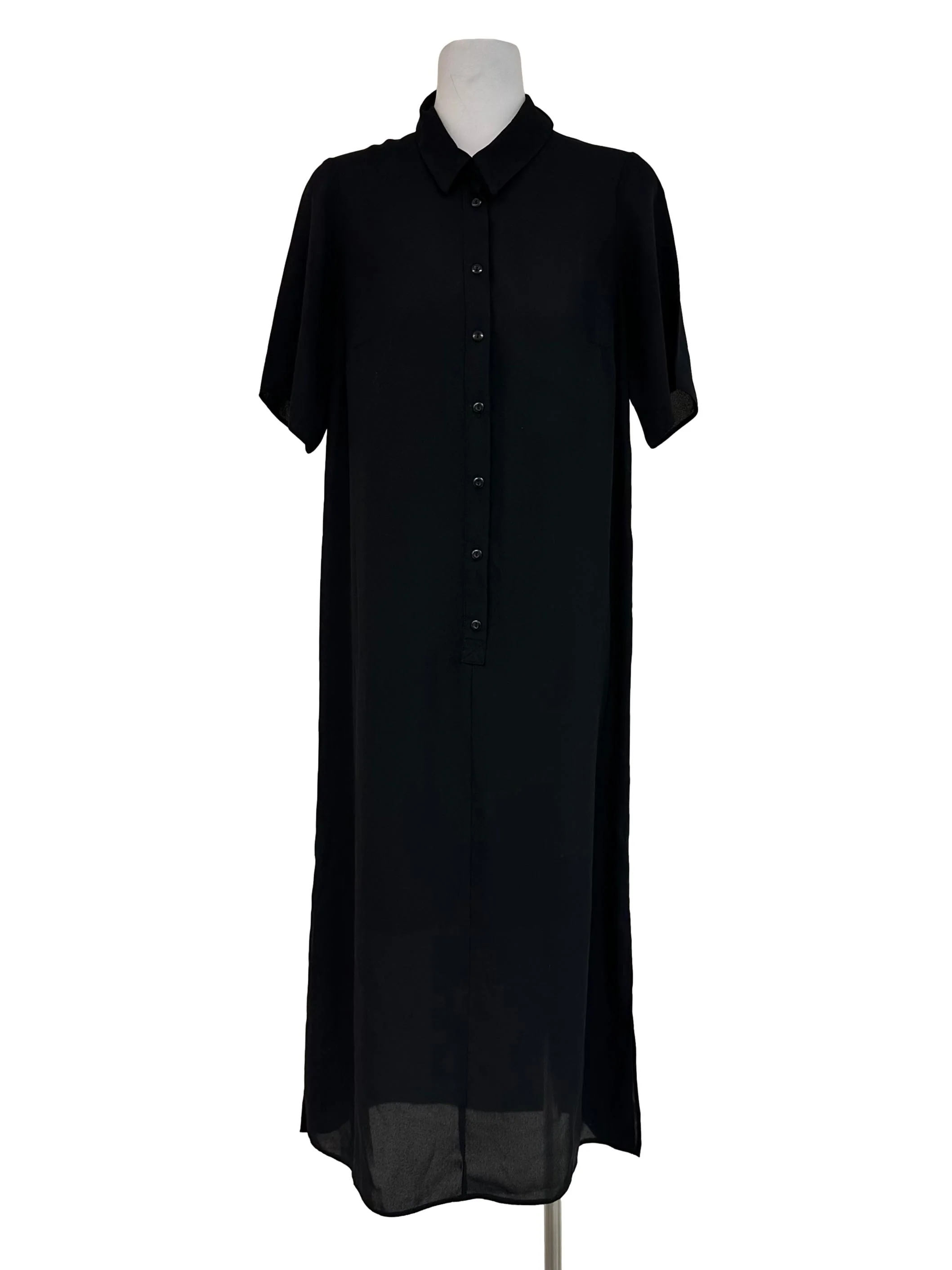 Spider Black Collar Dress