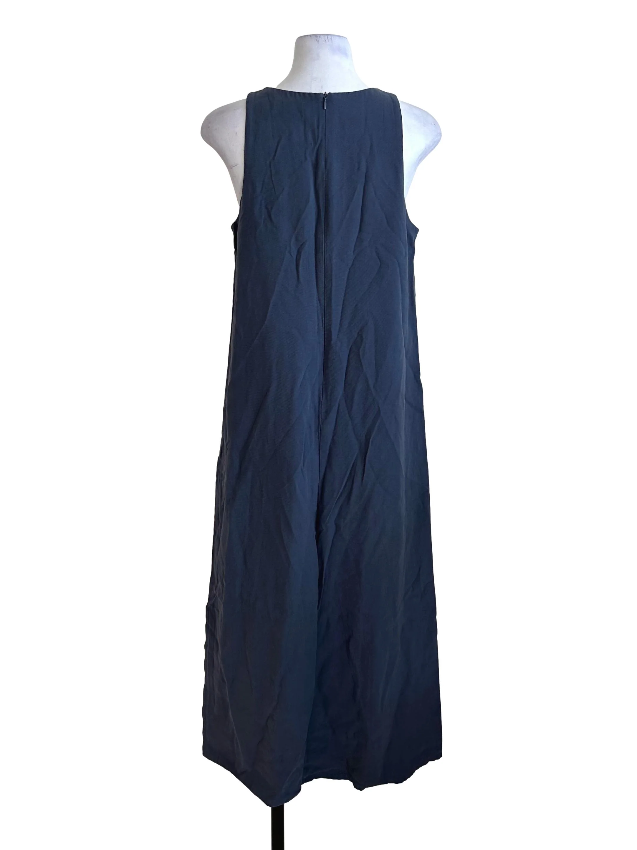 Spruce Blue Round Neck Sleeveless Dress TEM - Image 2
