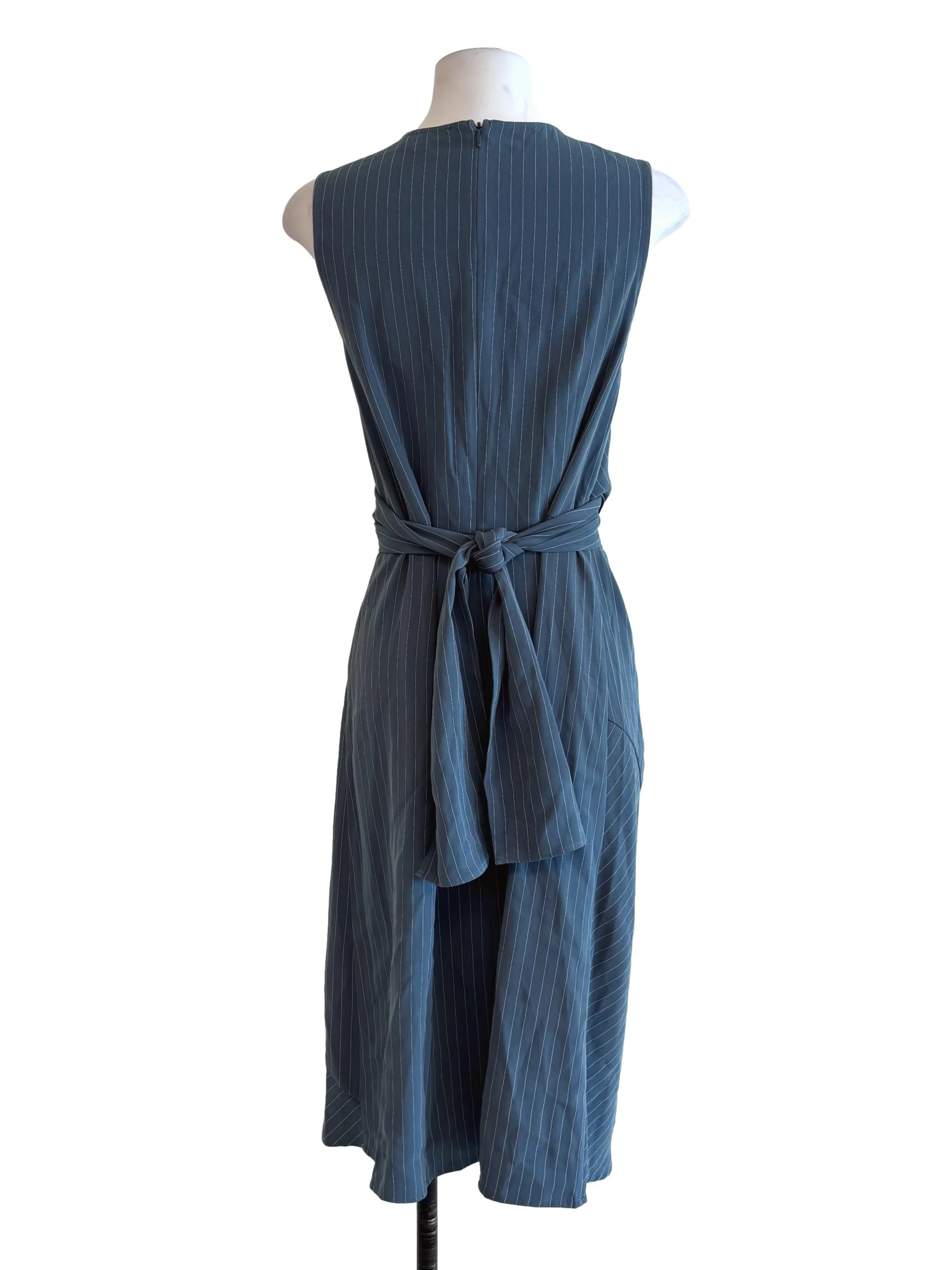 Stone Blue Striped Sheath Dress LB - Image 2