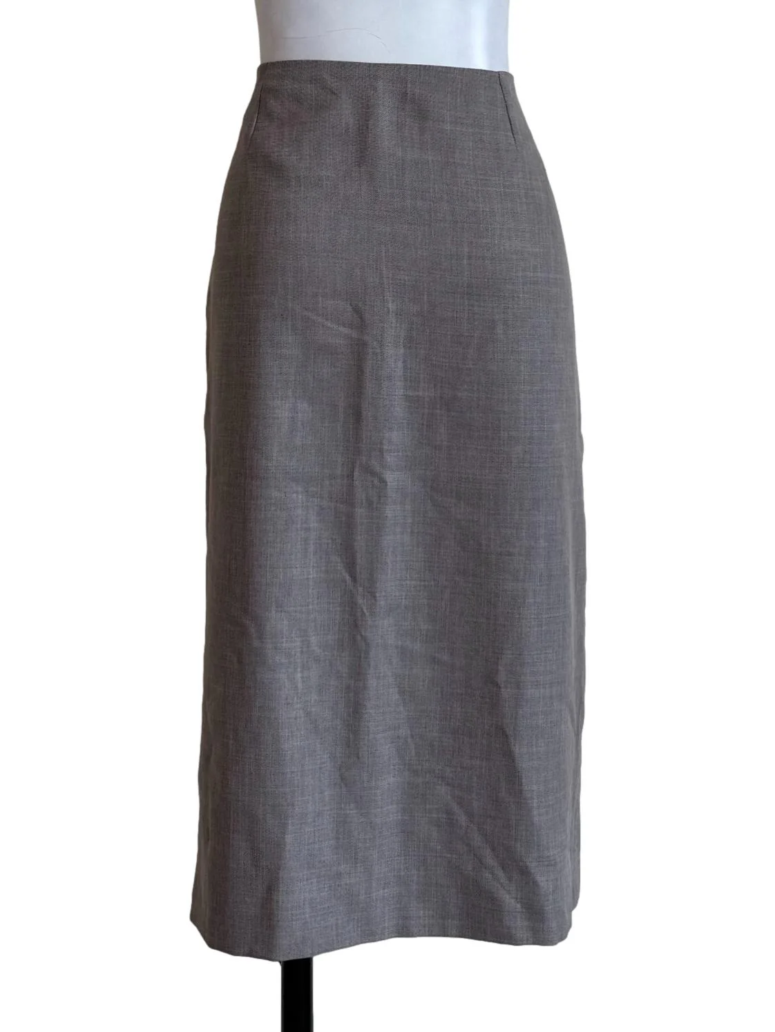 Stone Grey Front Slit Skirt - Image 2