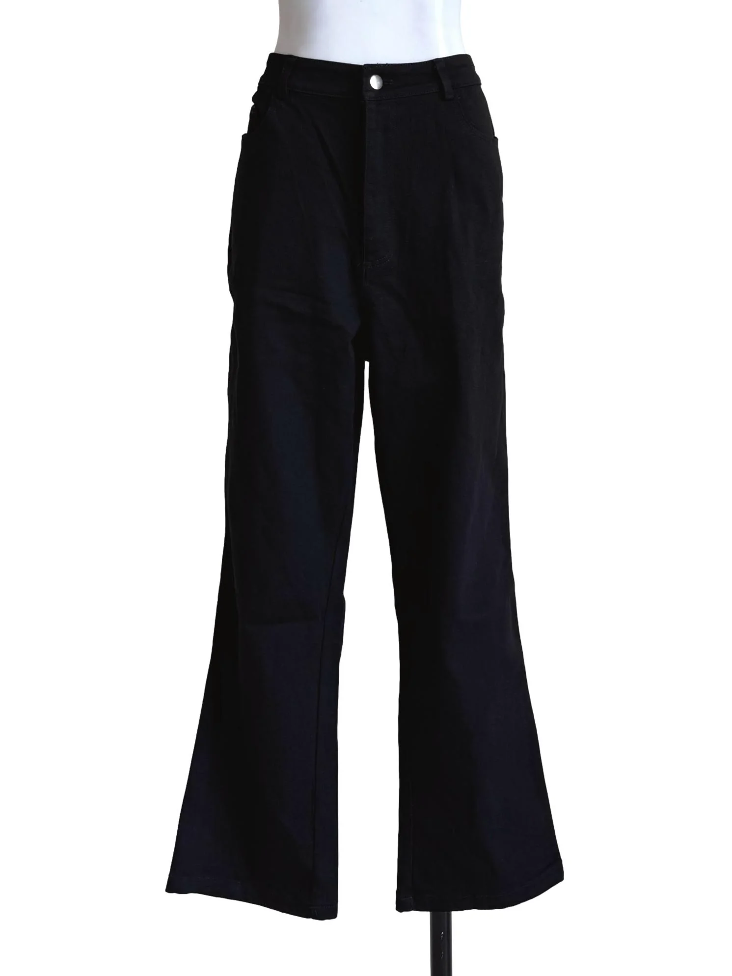 Storm Black Straight Cut Pants
