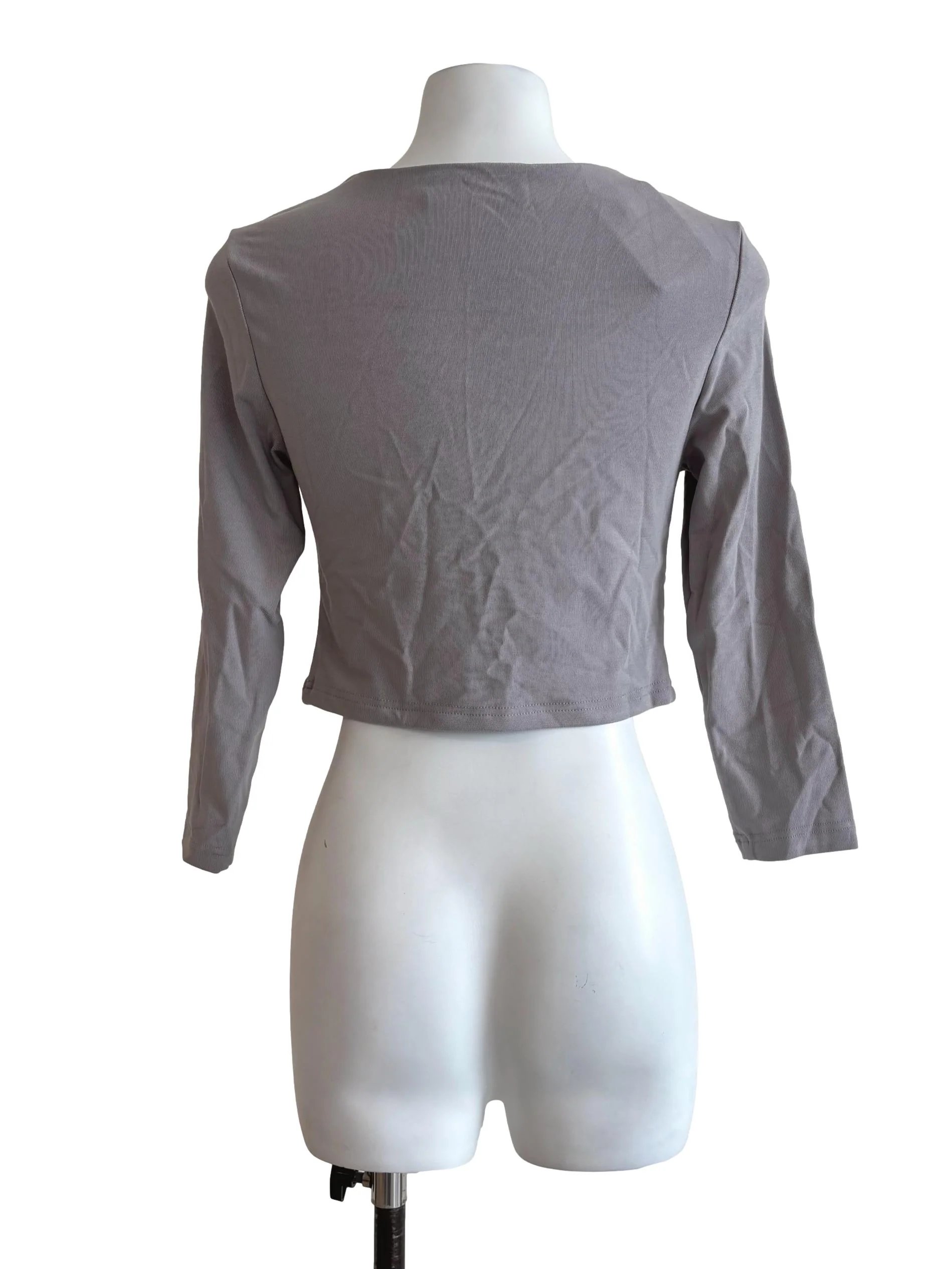 Storm Grey Ruched Top - Image 2