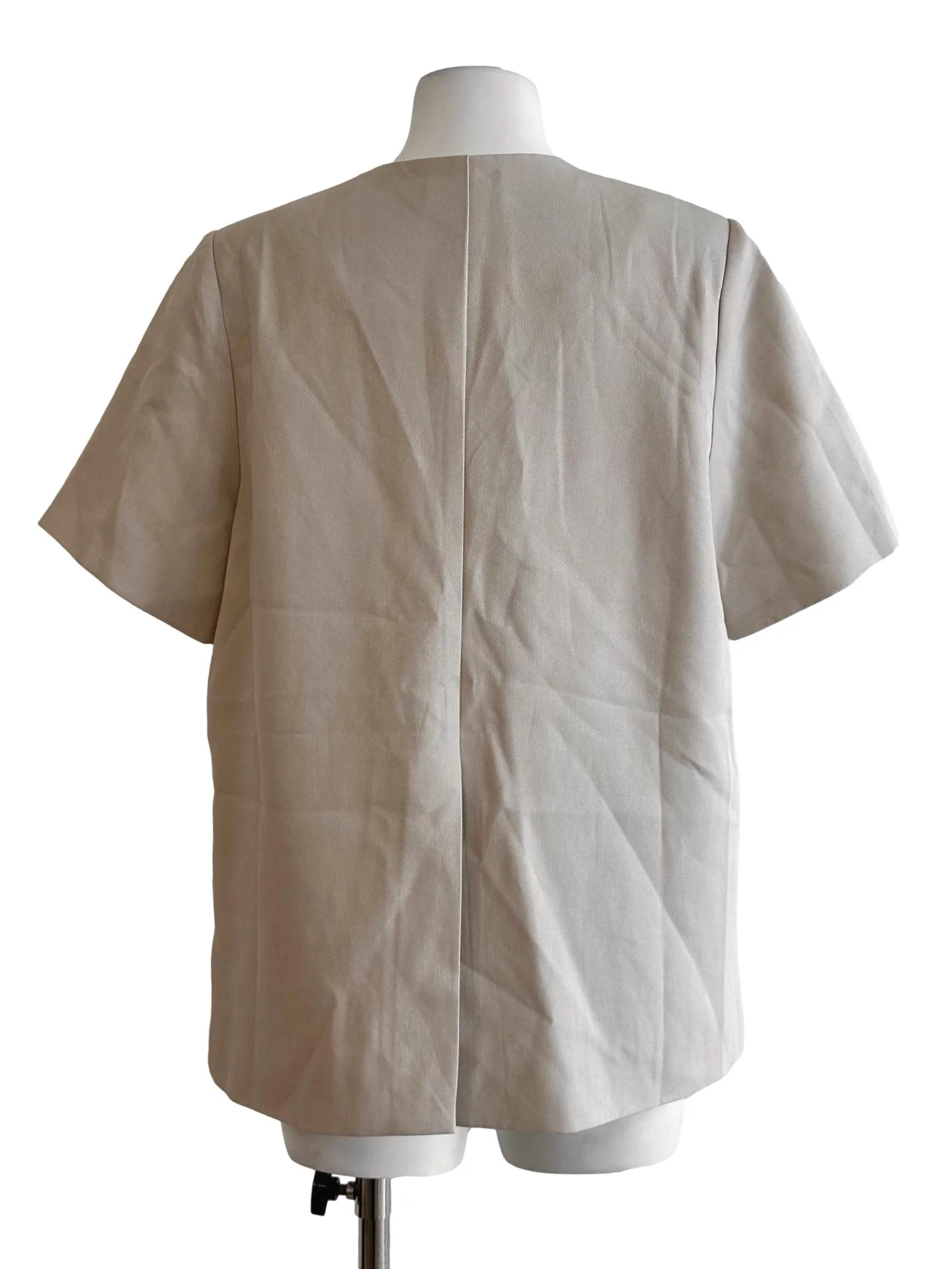 Sugar Cookie Beige Short Sleeves Blazer - Image 2