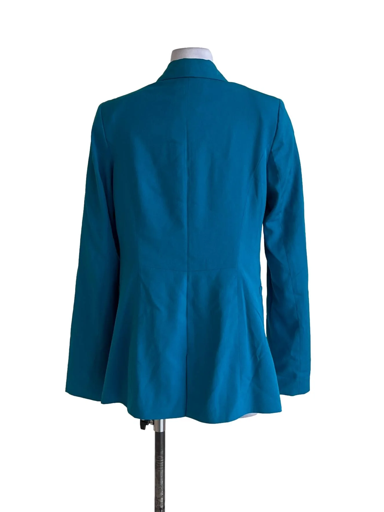 Teal Blue V-Neckline Blazer - Image 2