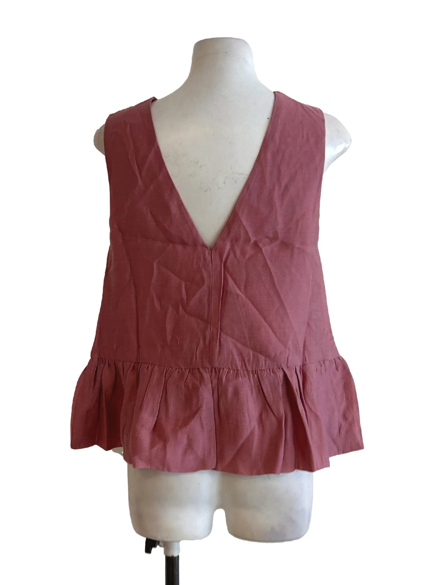 Textured Two-Way Peplum Top OSN - Image 2