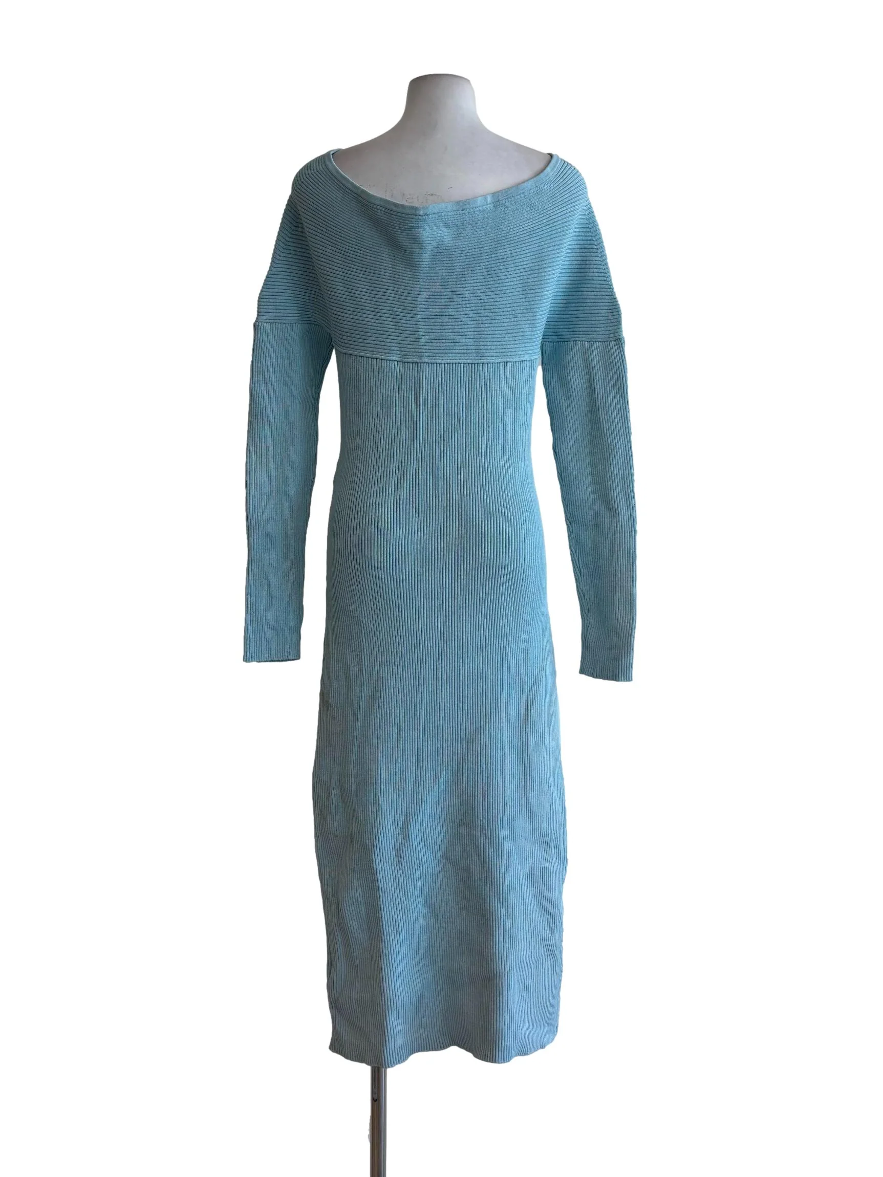Tiffany Blue Cross Front Bodycon Dress - Image 2