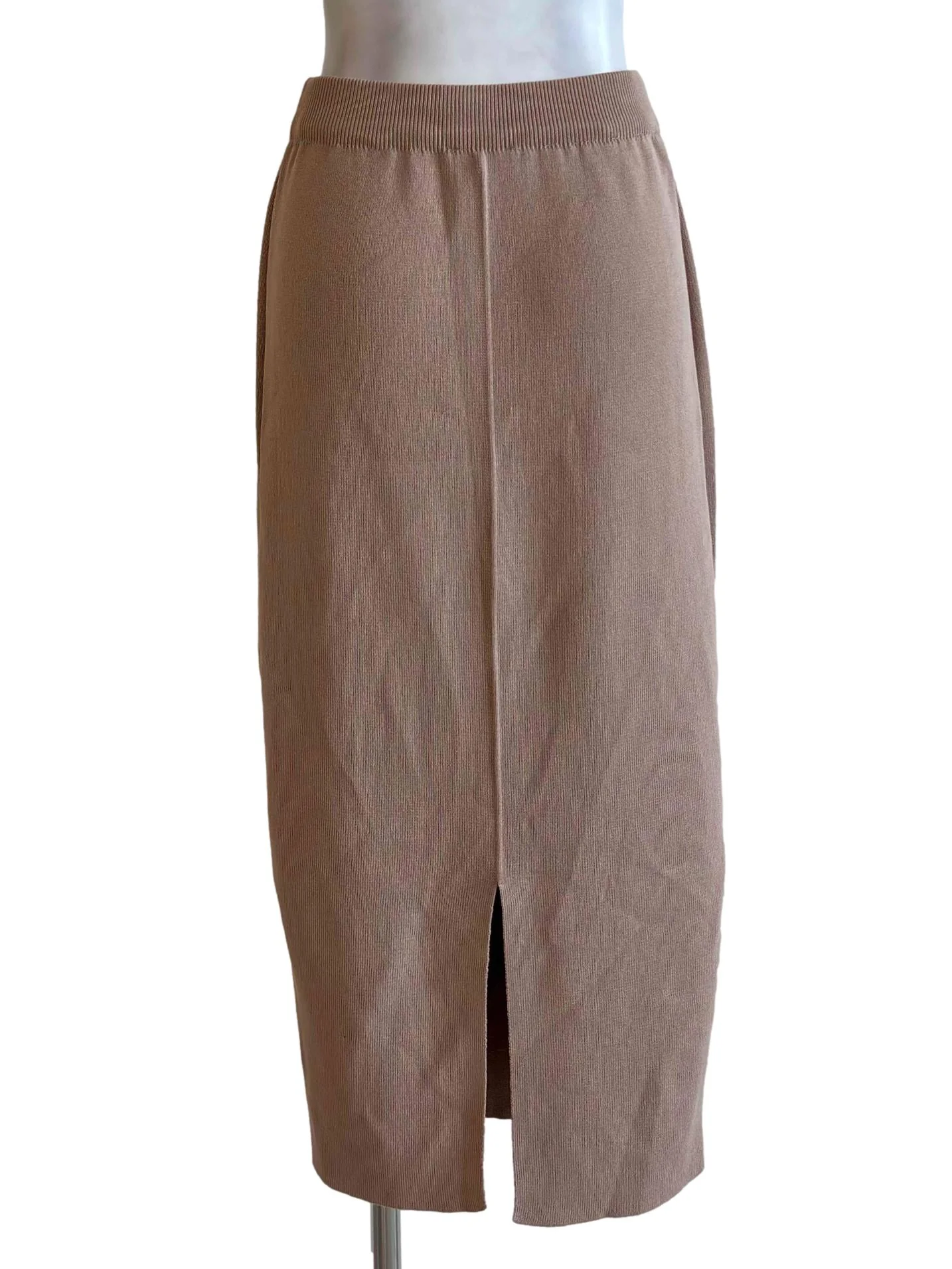 Tortilla Brown Knitted Midi Skirt - Image 2