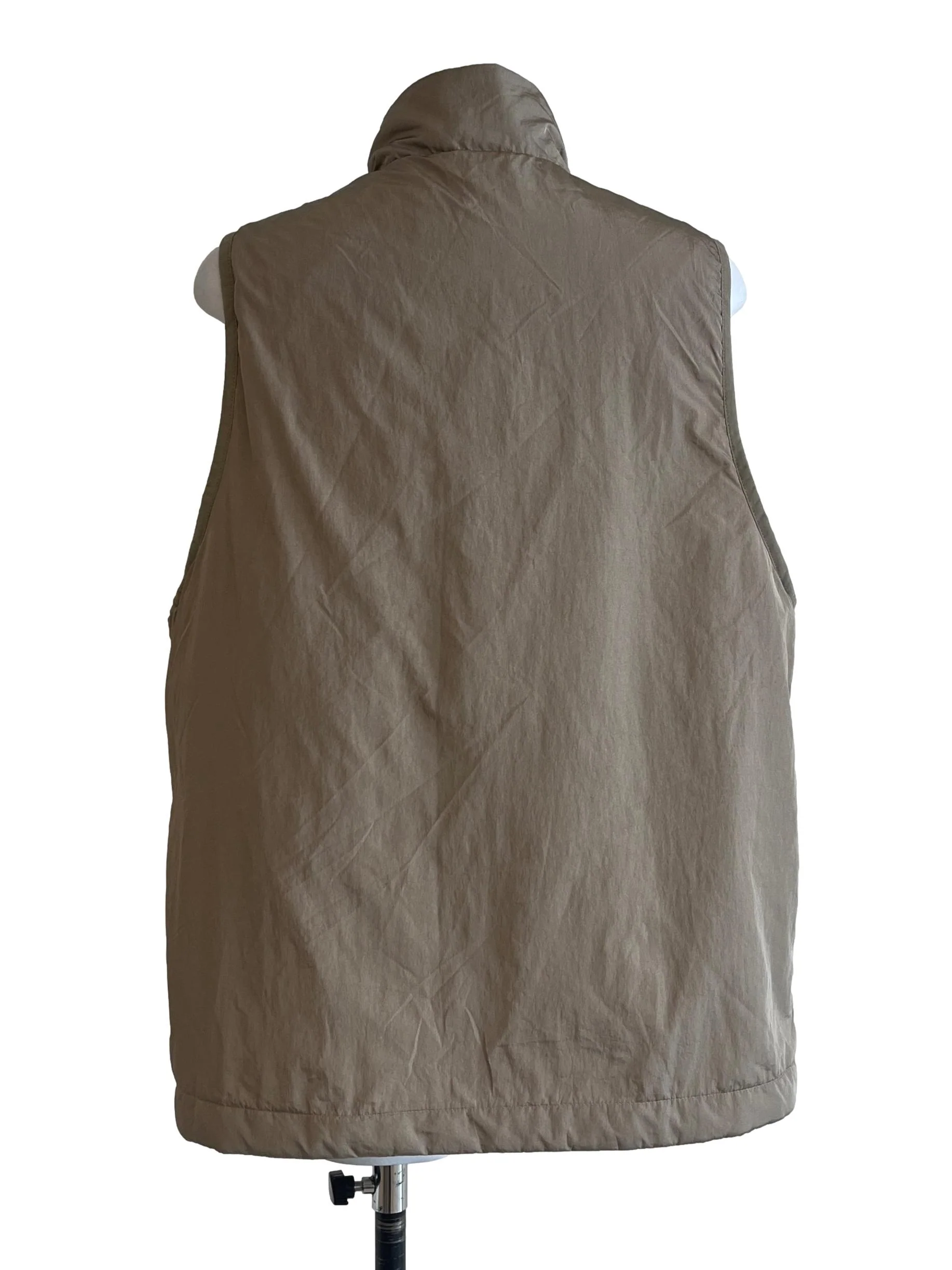 Tortilla Brown Sleeveless Windbreaker - Image 2