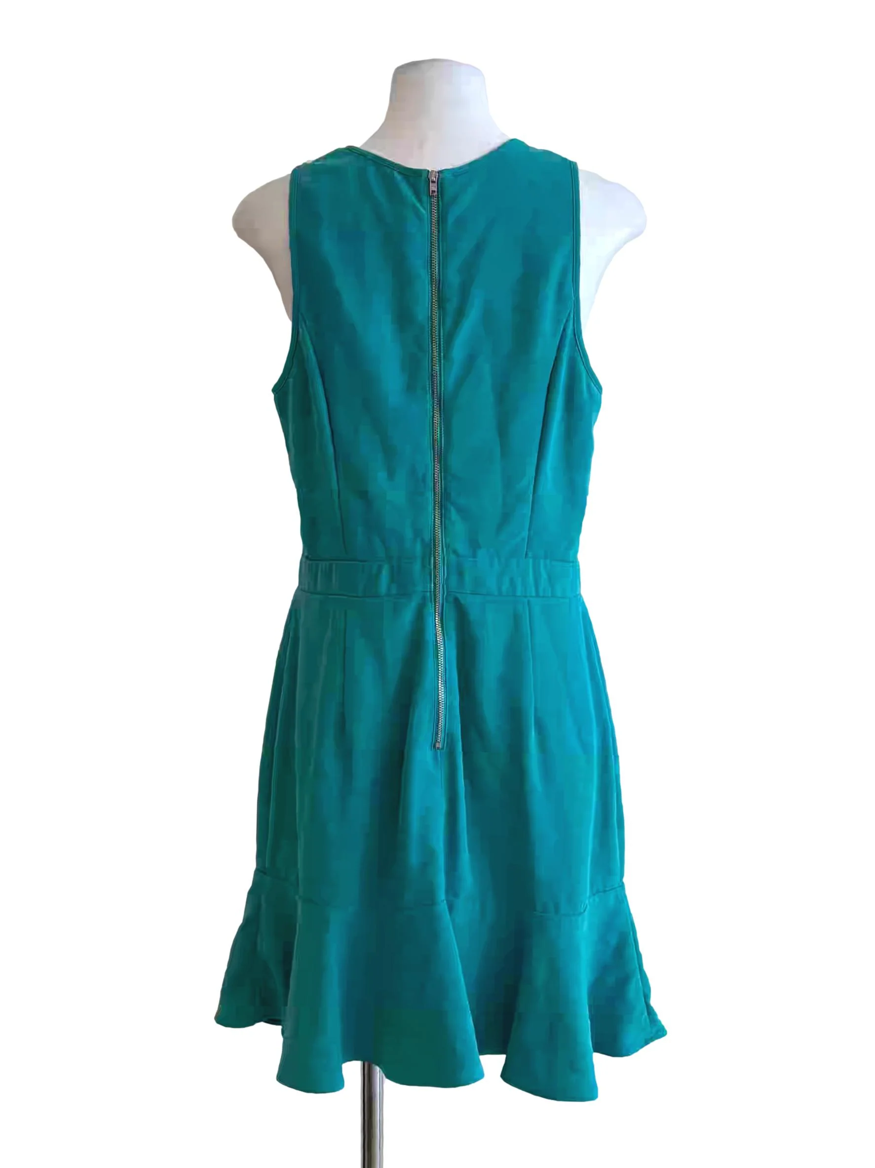Turquoise Cut Out Sleeveless Dress - Image 2