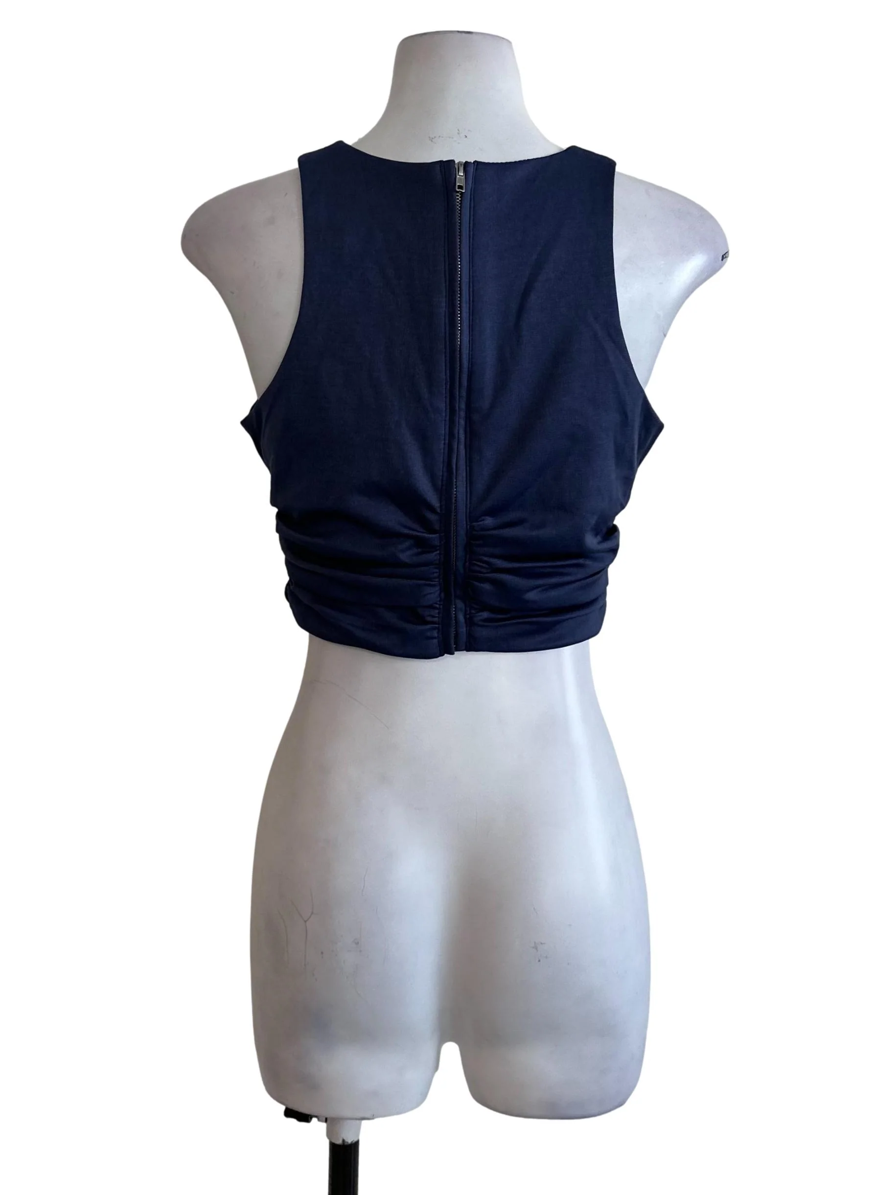 Violet Blue Side Ruched Tank Top - Image 2