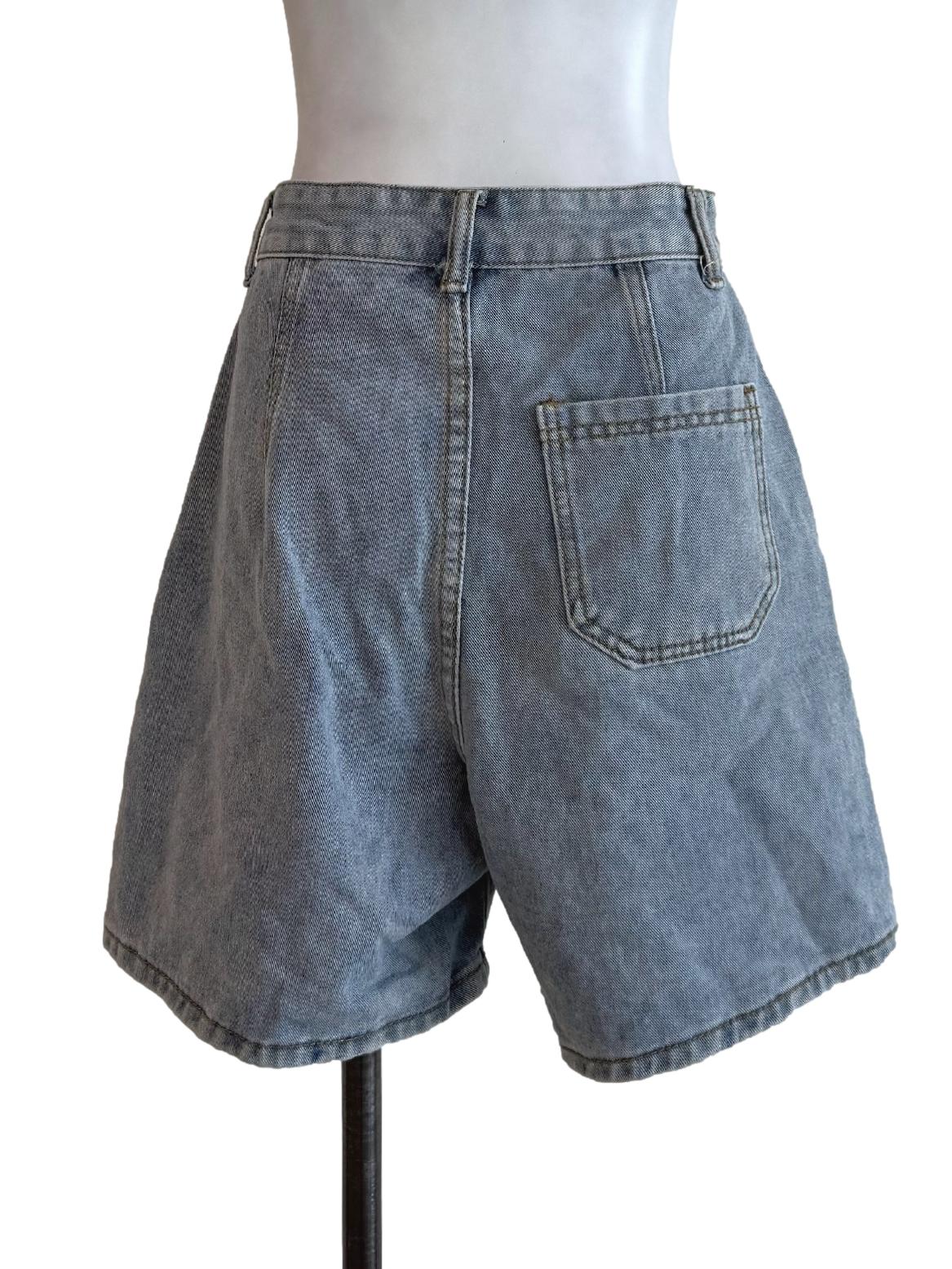 Wash Denim Short Pants - Image 2