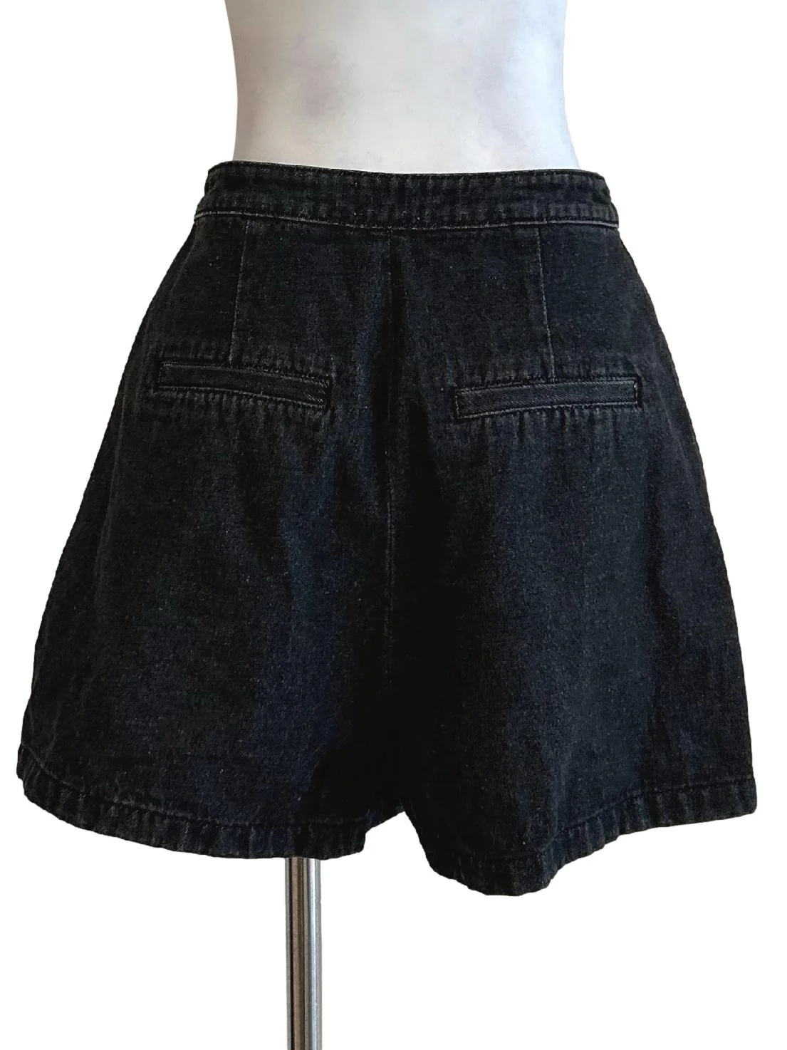 Washed Black Denim Skorts TCL - Image 2