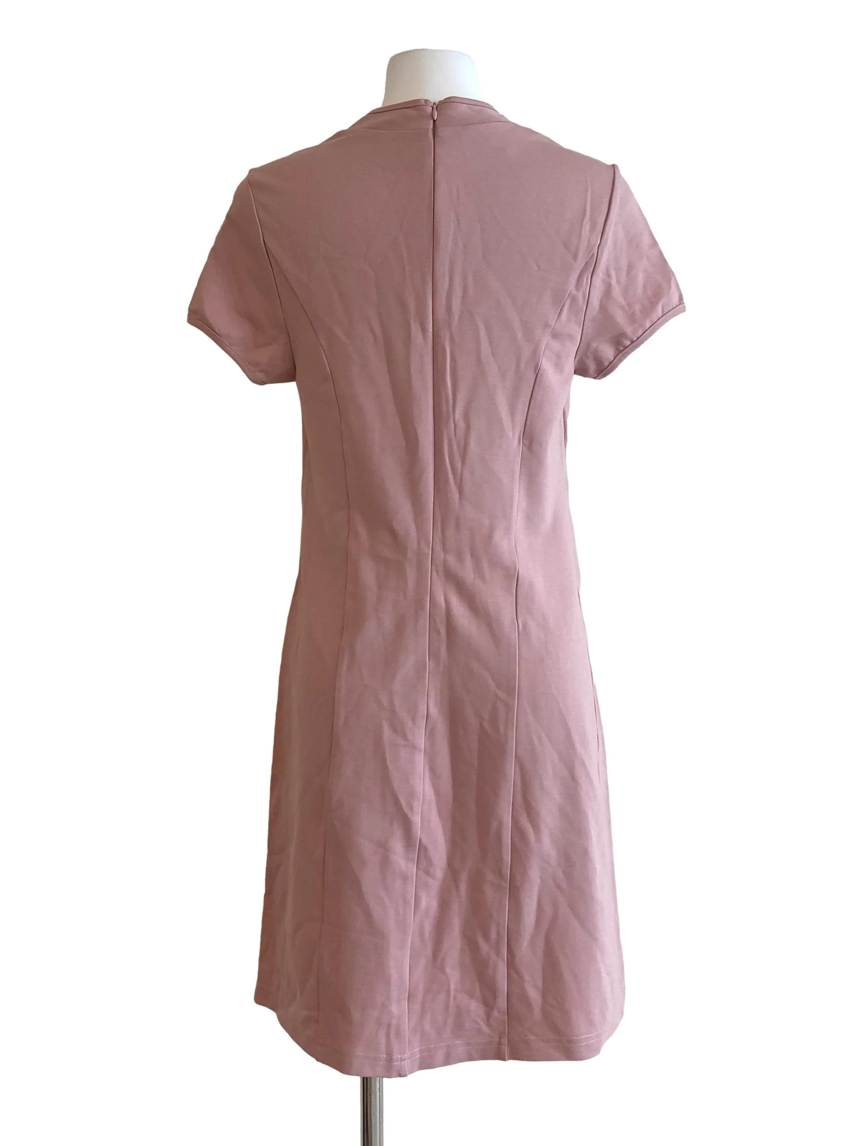Watermelon Pink & Floral Shift Dress - Image 2