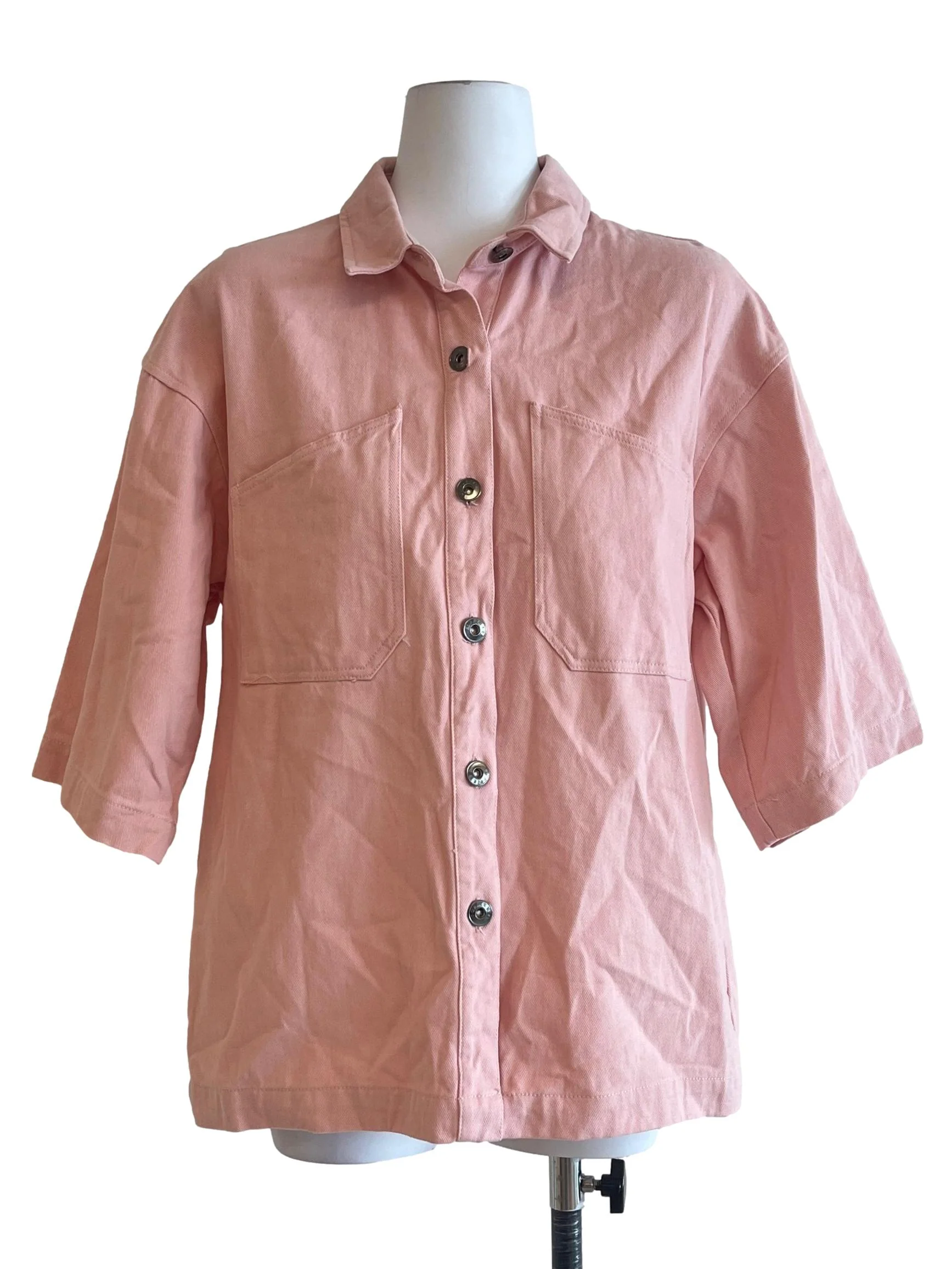 Watermelon Pink Short Sleeve Shirt