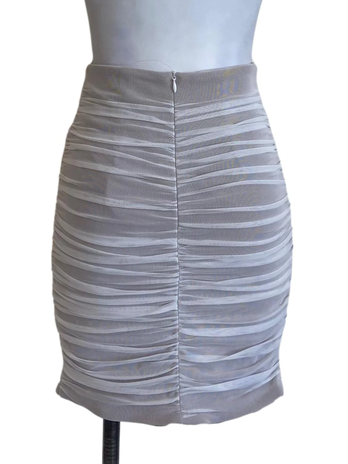 White Cowl Pegged Skirt - Image 2