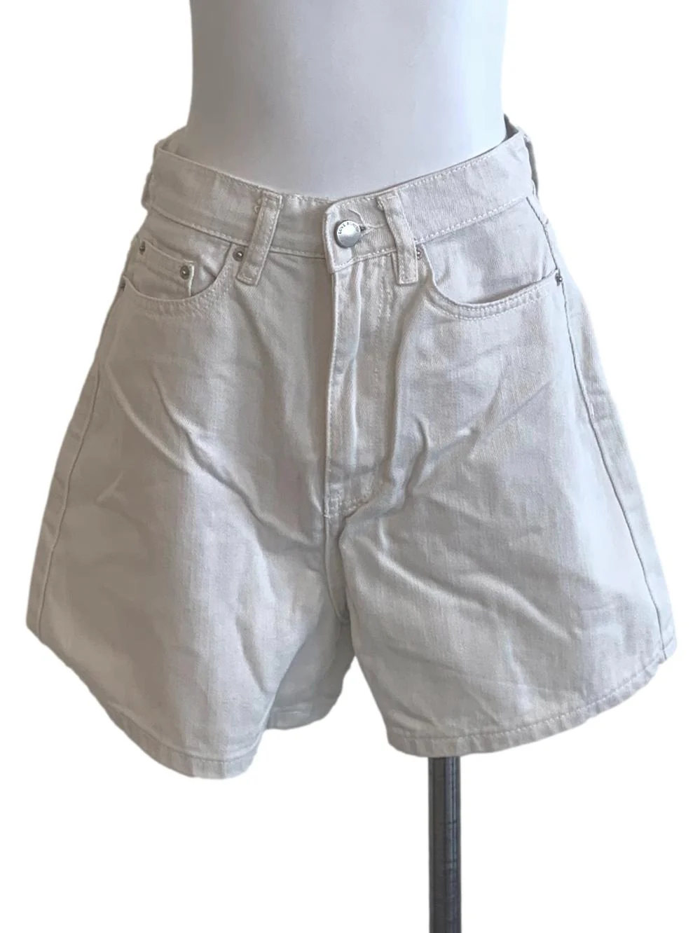 White Denim Jean Shorts LB