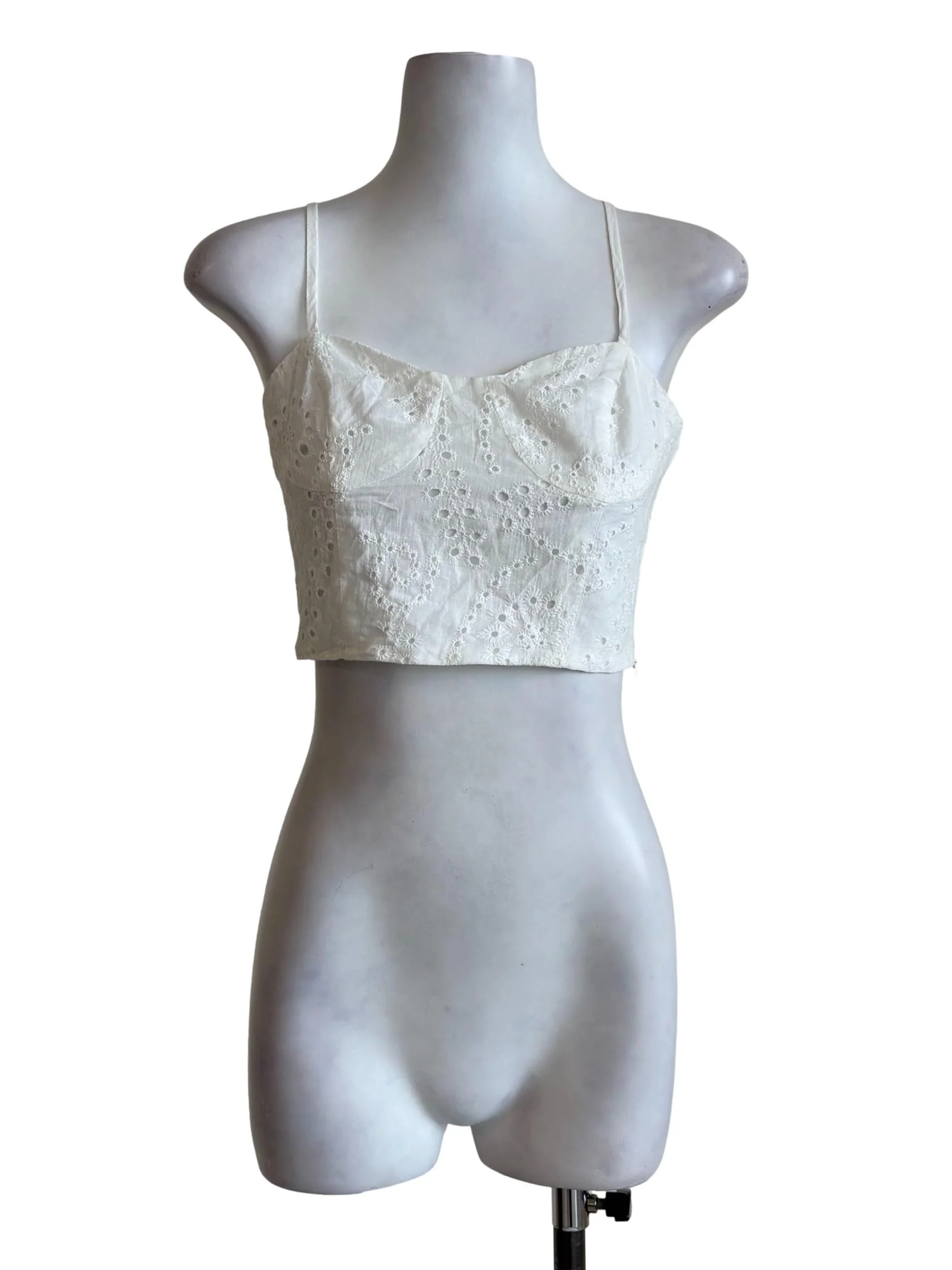 White Eyelet Cami