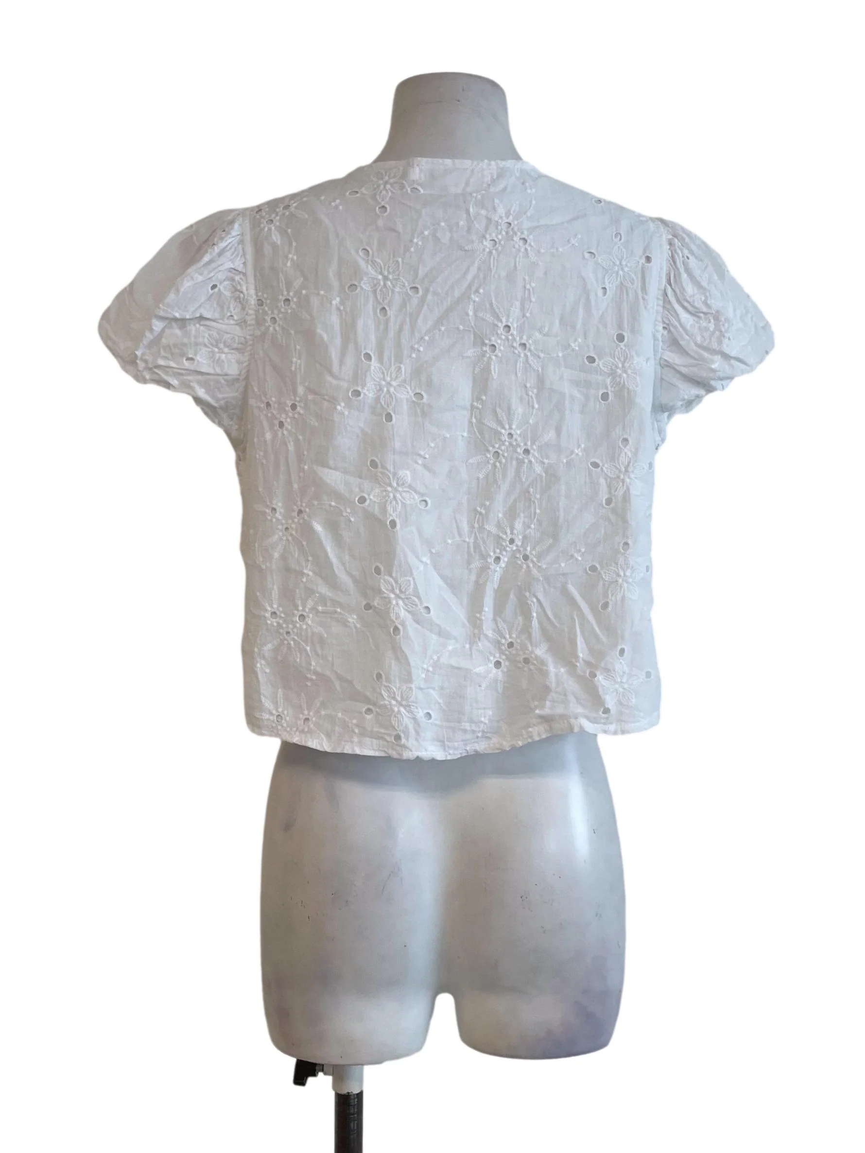 White Eyelet Top - Image 2