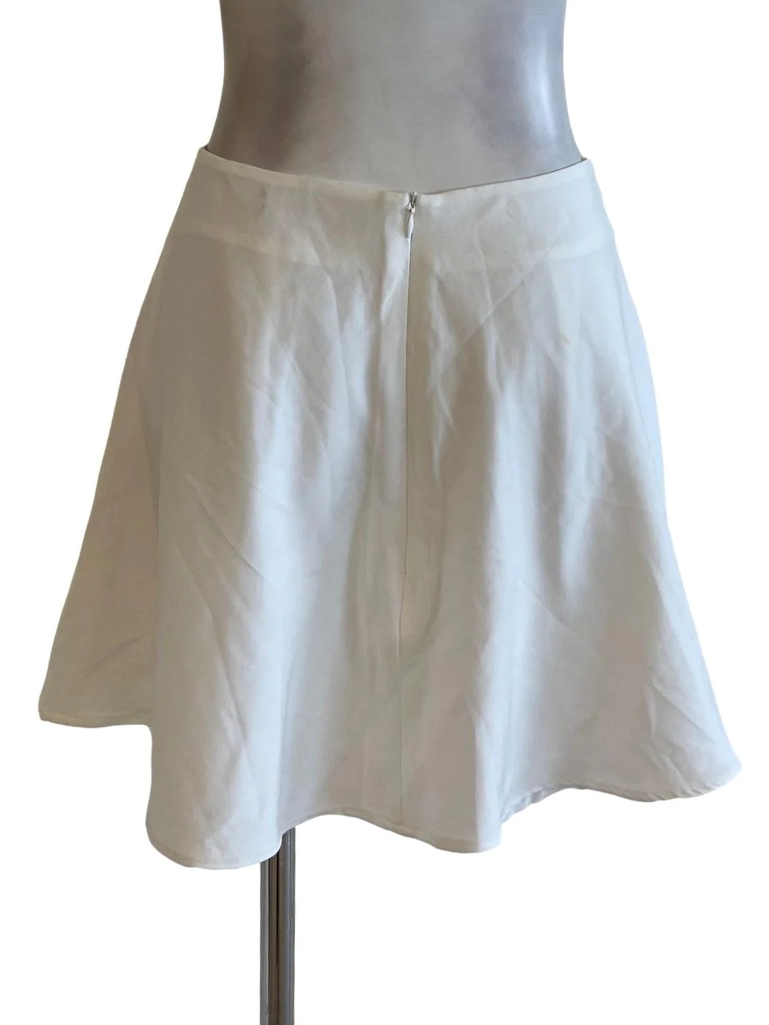 White Flip Mini Skirt - Image 2