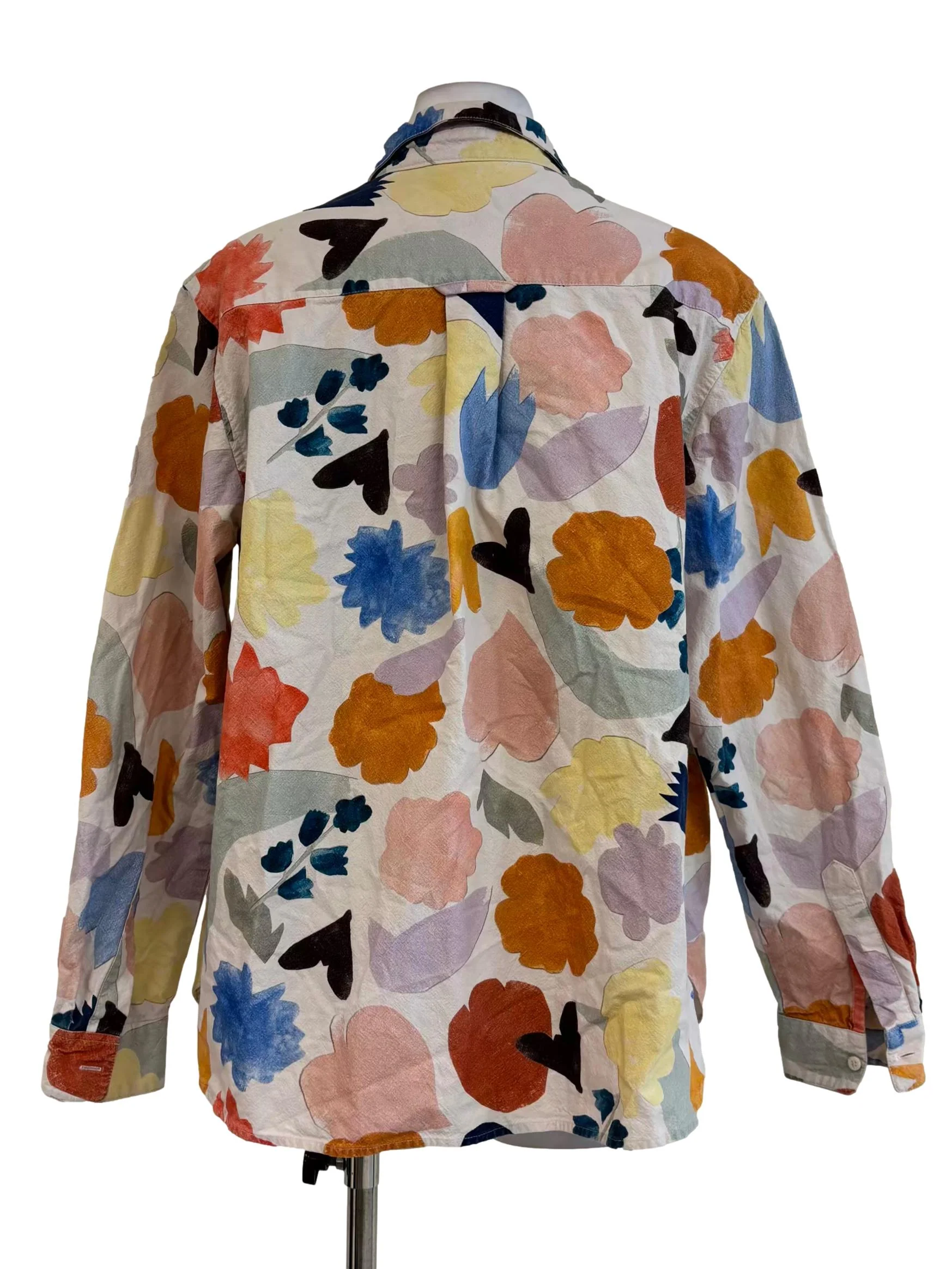 White Multicolor Patterned Shirt - Image 2