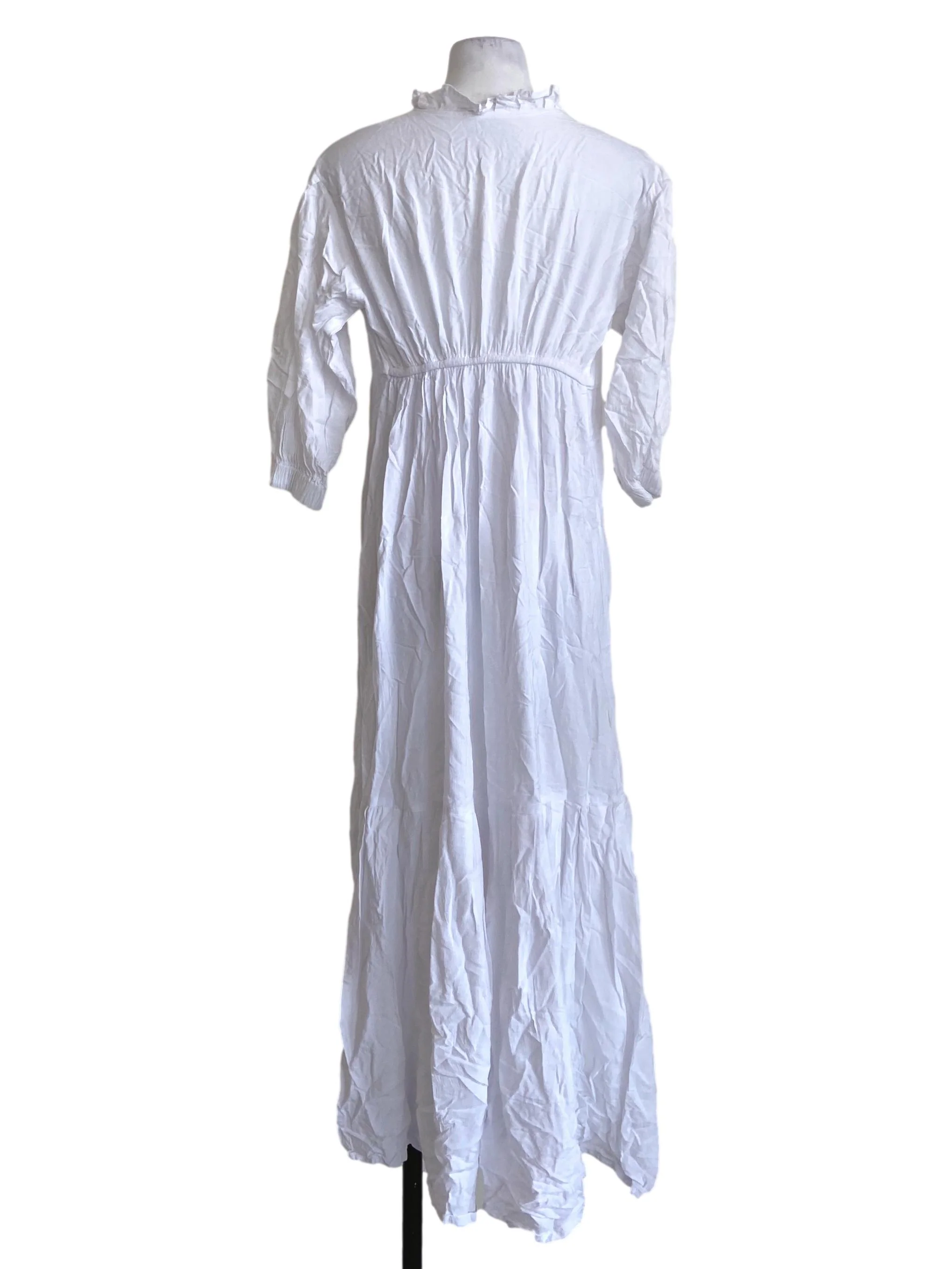 White Neck Knot Empire Dress - Image 2