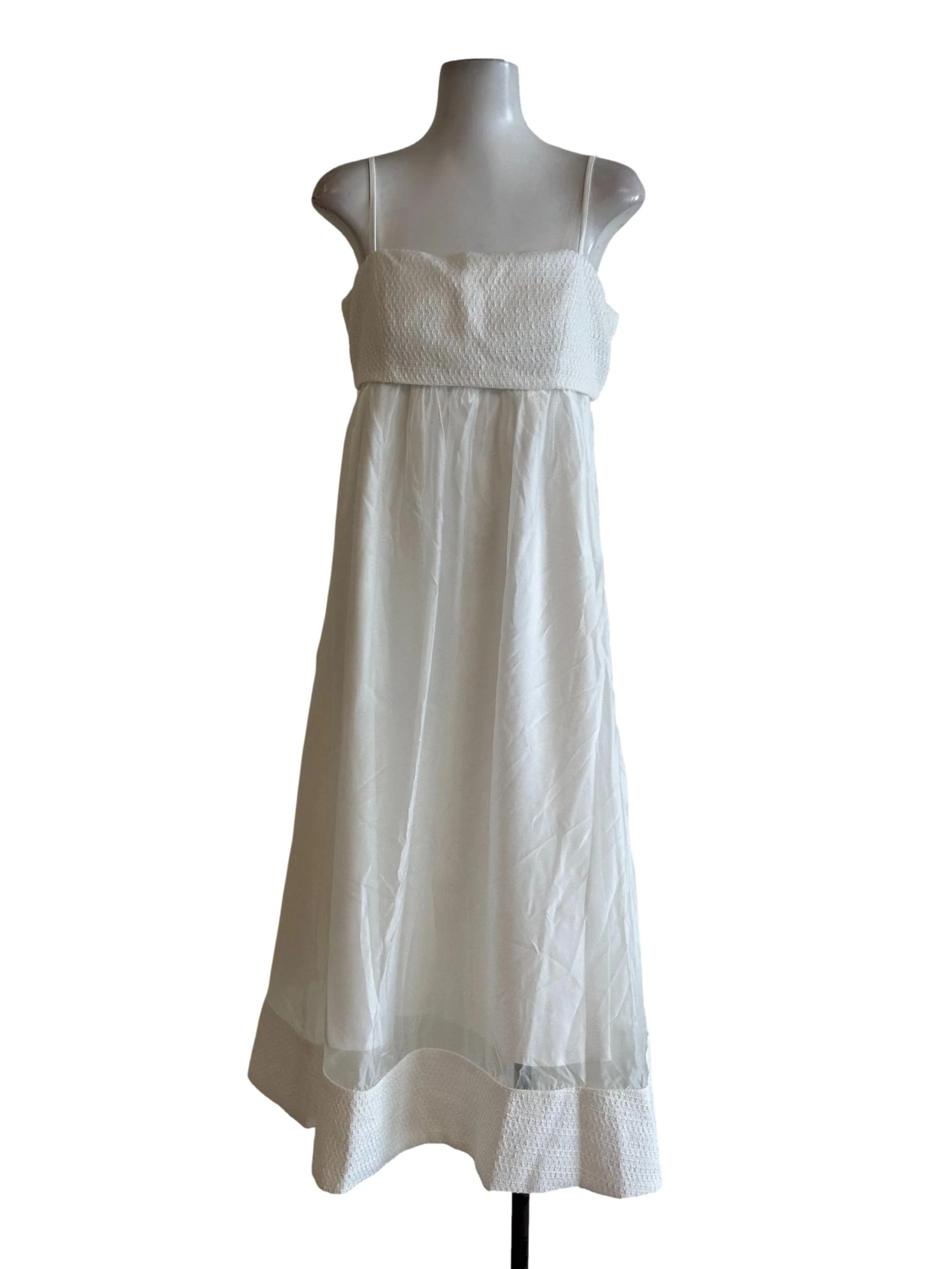 White Organza Cami Dress