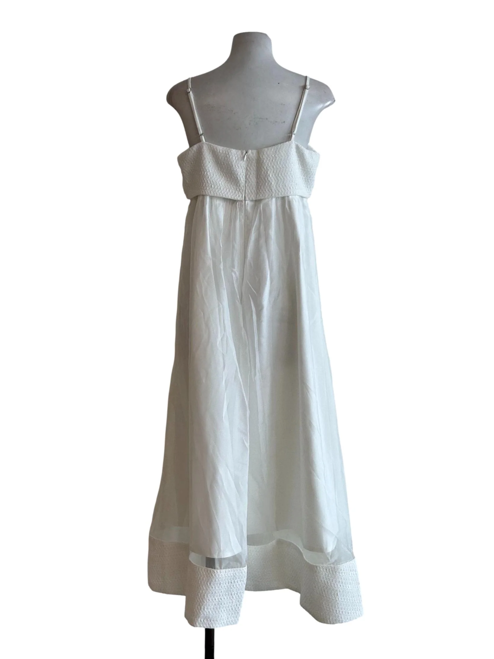 White Organza Cami Dress - Image 2