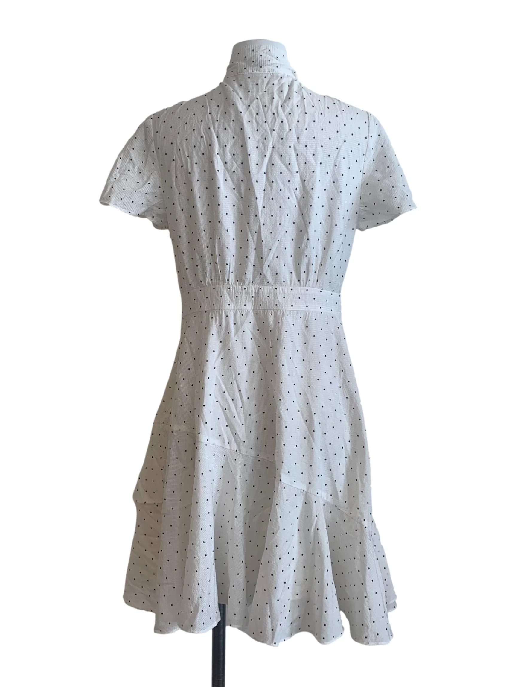White Polka Dot Dress - Image 2