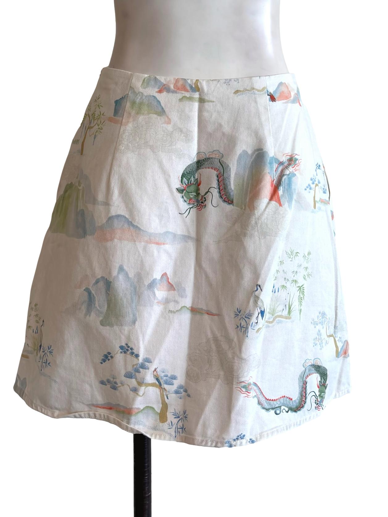 White Print Mini Skort TCL - Image 2