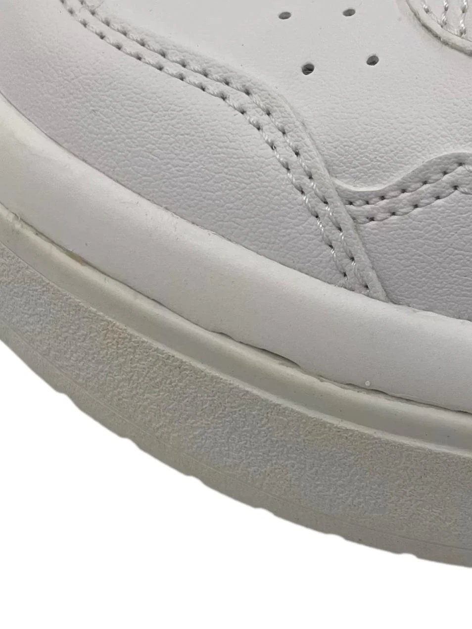 White Sneakers With Black Details - Image 8