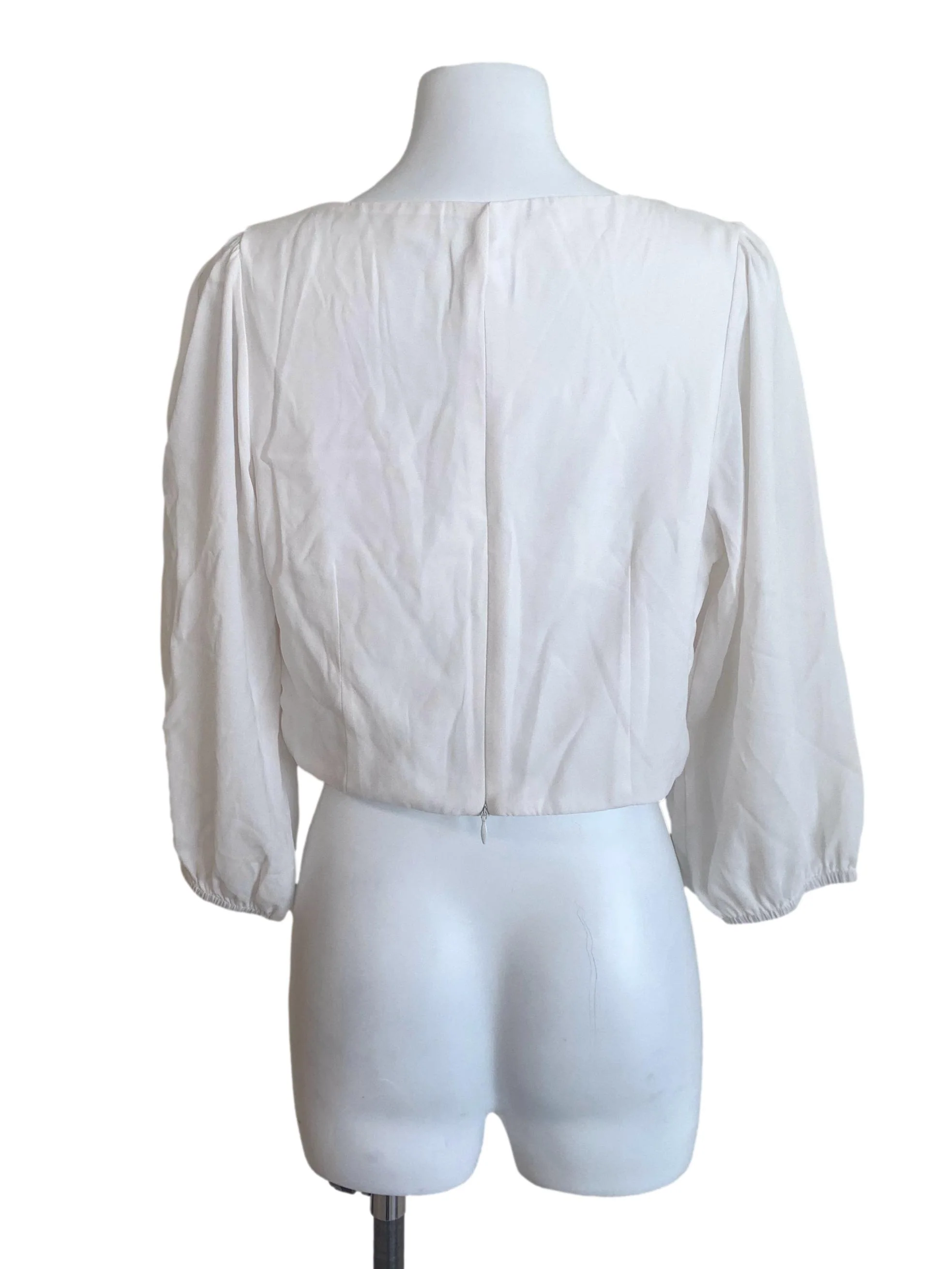 White Square Neck Top - Image 2