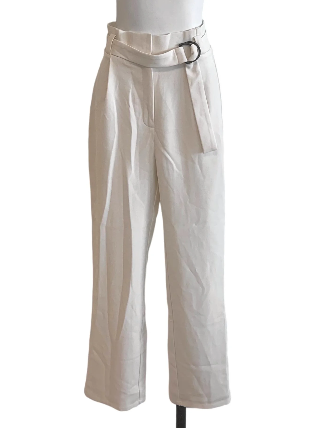 White Straight Cut Pants LB