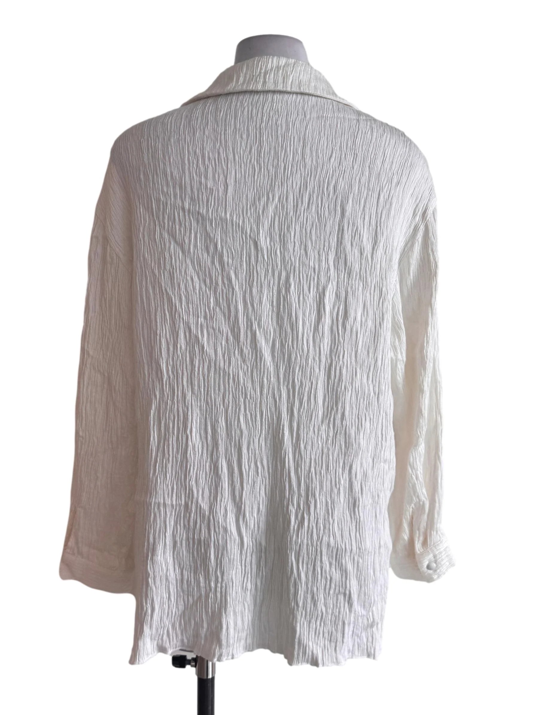 White Textured Shirt - Image 2
