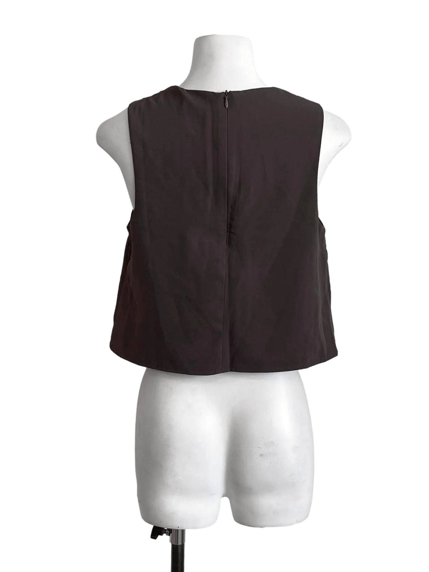 Wood Brown Basic Loose Top - Image 2