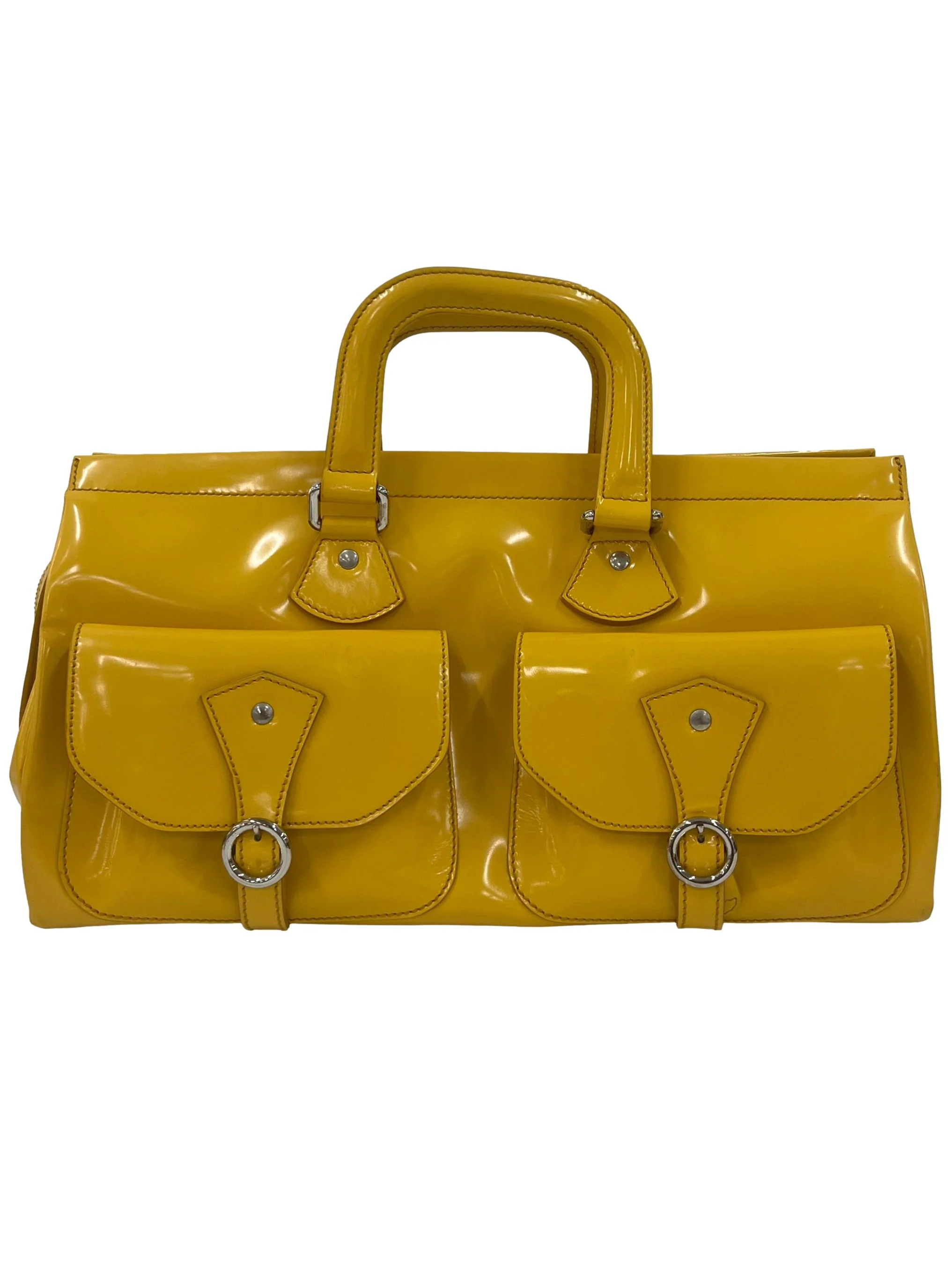 Yellow Boxy Handbag